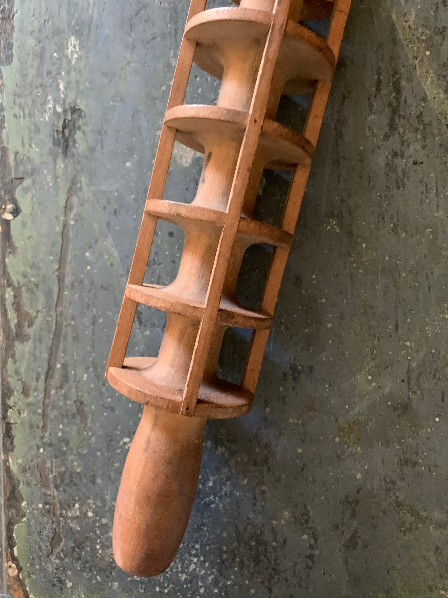 Primitive ravioli cutter rolling pin