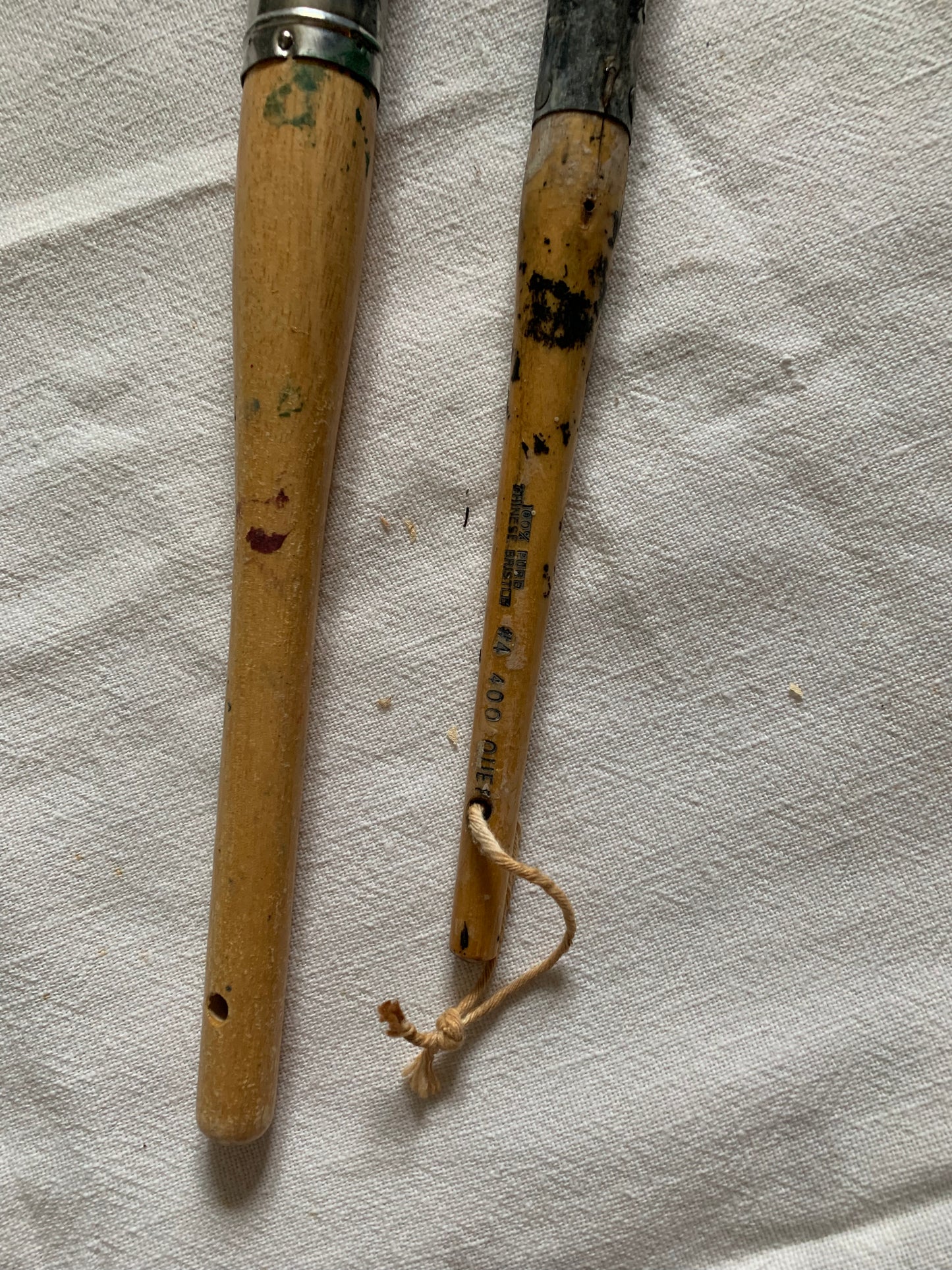 Vintage chunky paint brush set