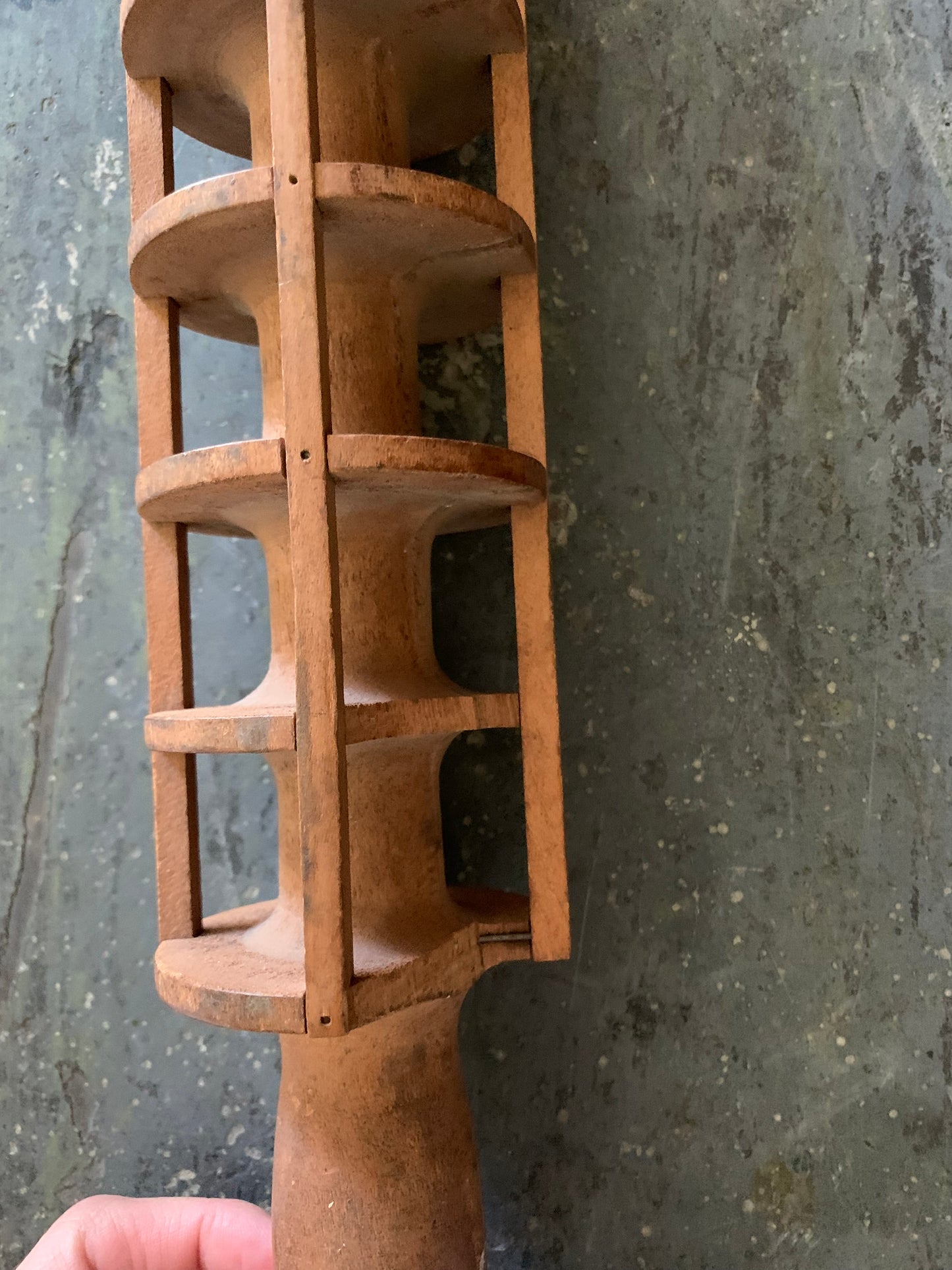 Primitive ravioli cutter rolling pin