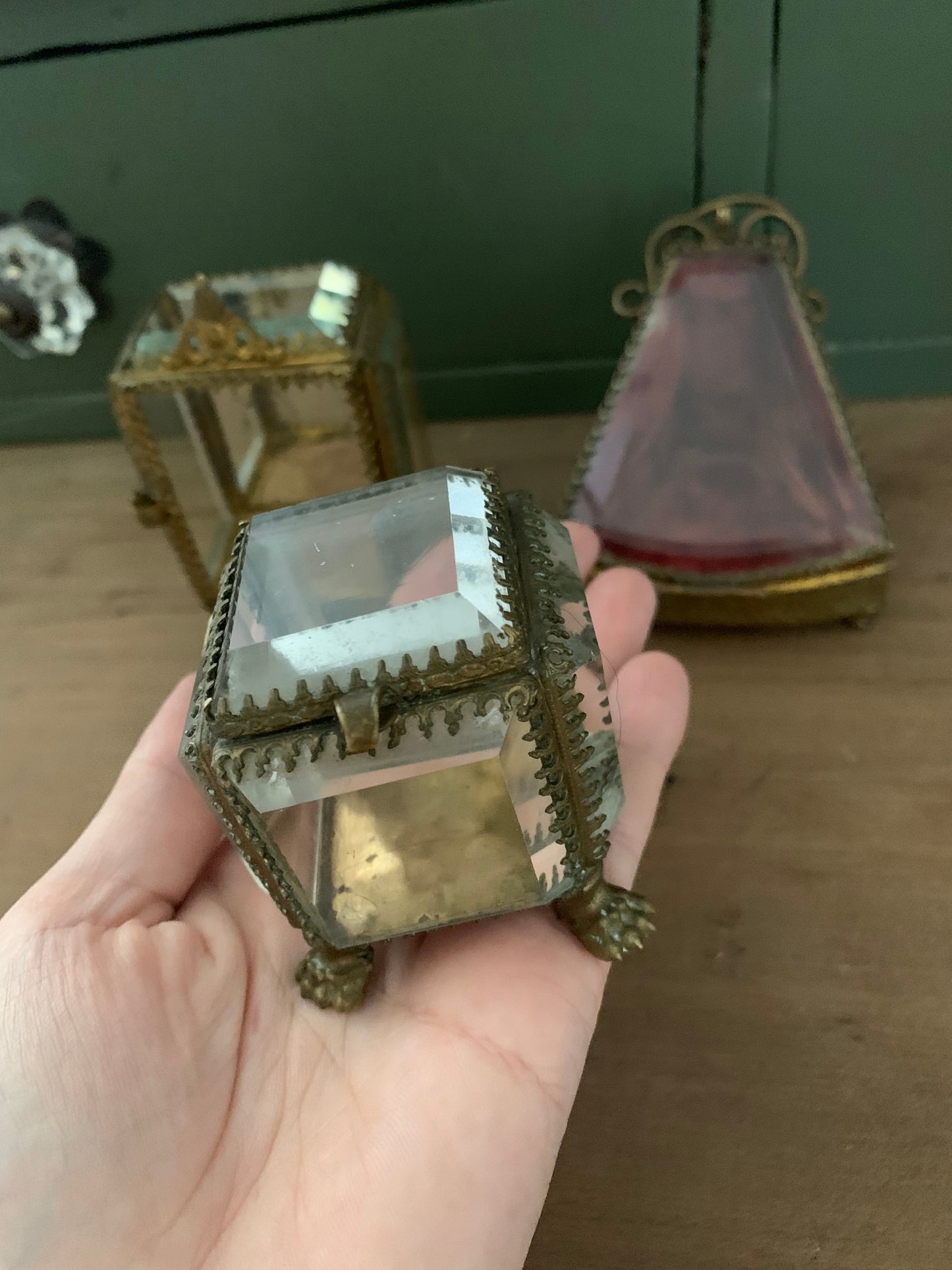 Rare antique French trinket box