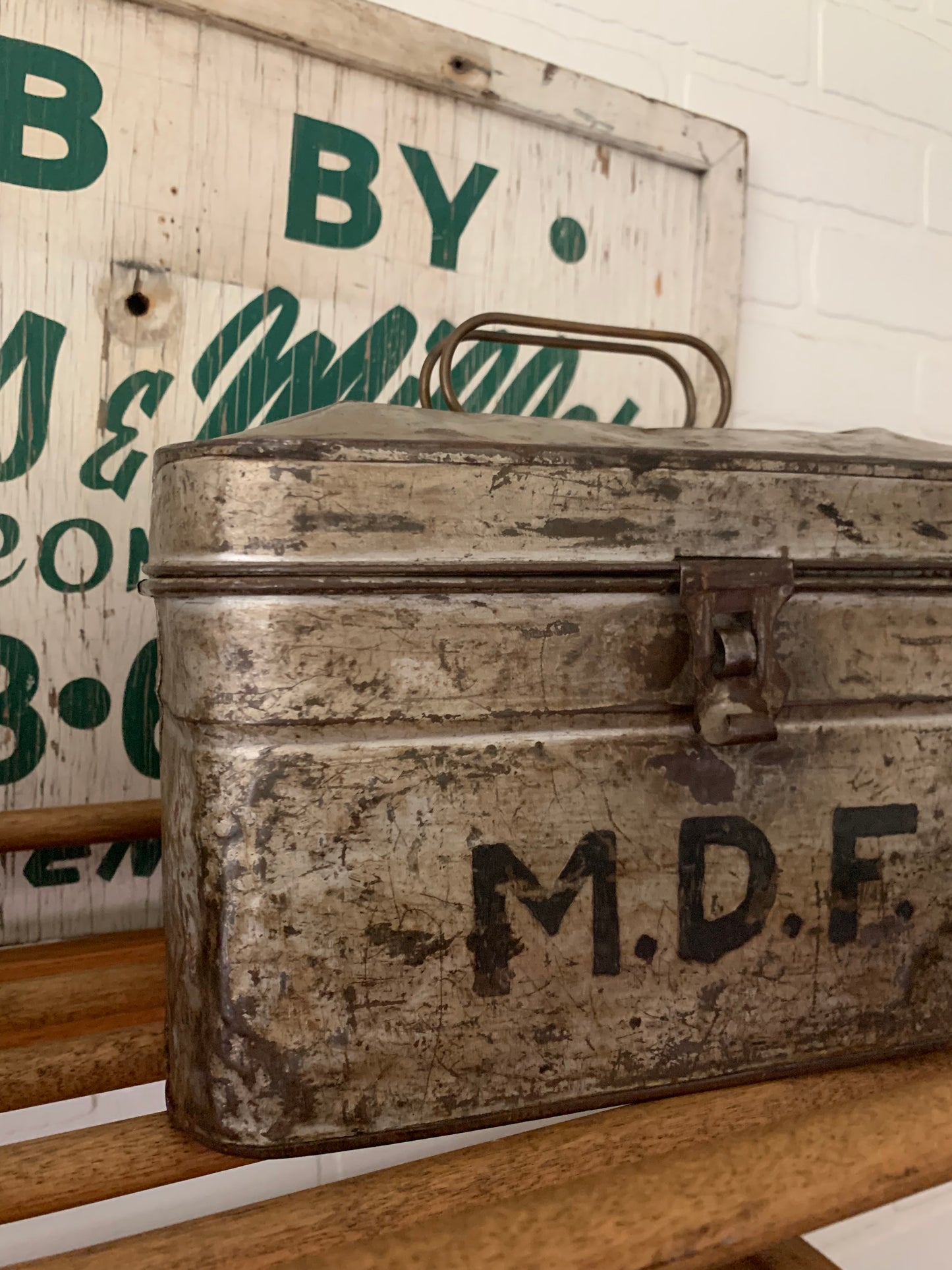 Vintage metal lunch box