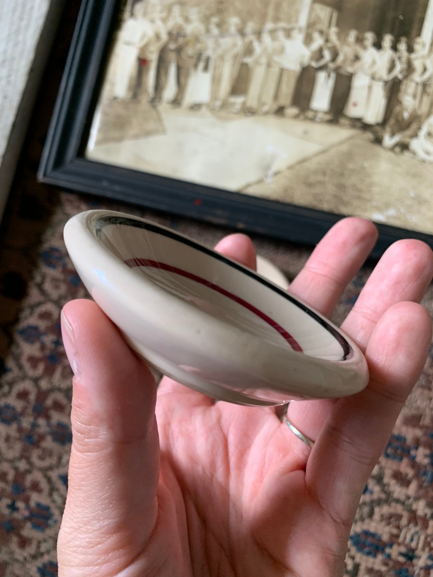 Vintage butter pat set