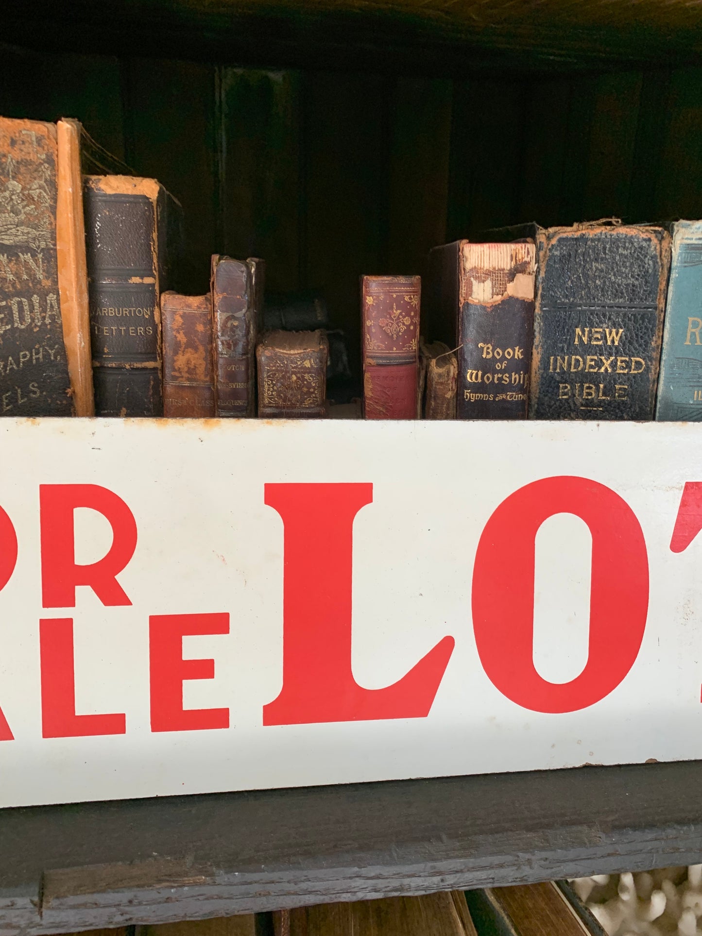 Vintage wooden sign