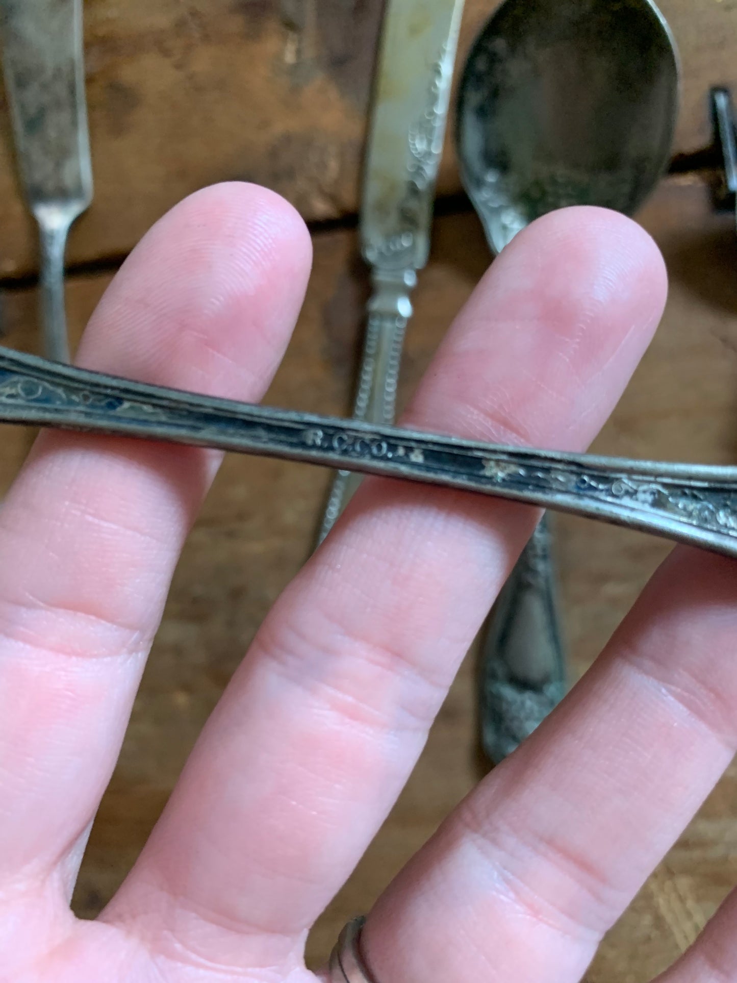 Antique silverware