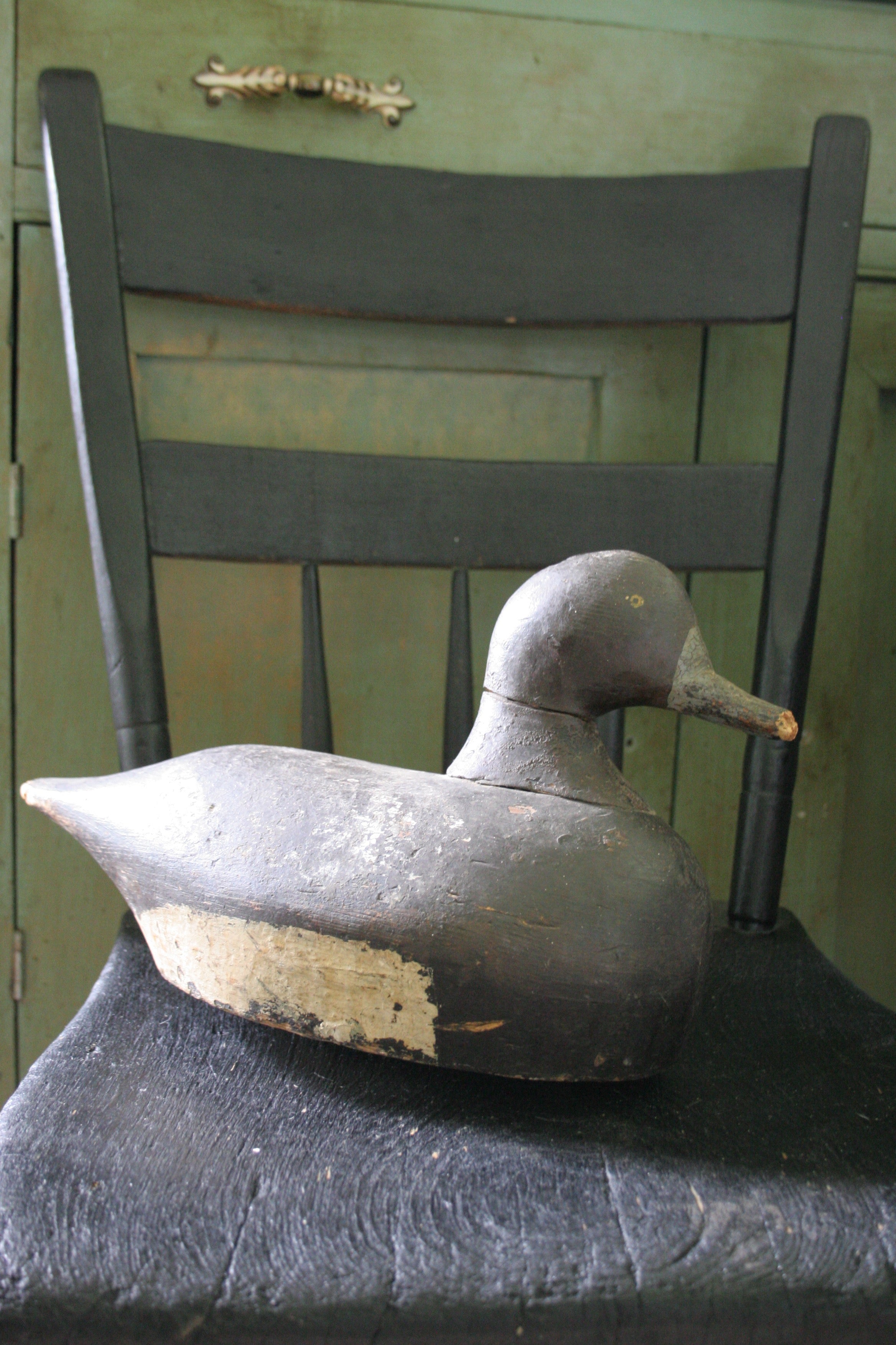 Antique wooden carved decoy duck – Flipping Vintage
