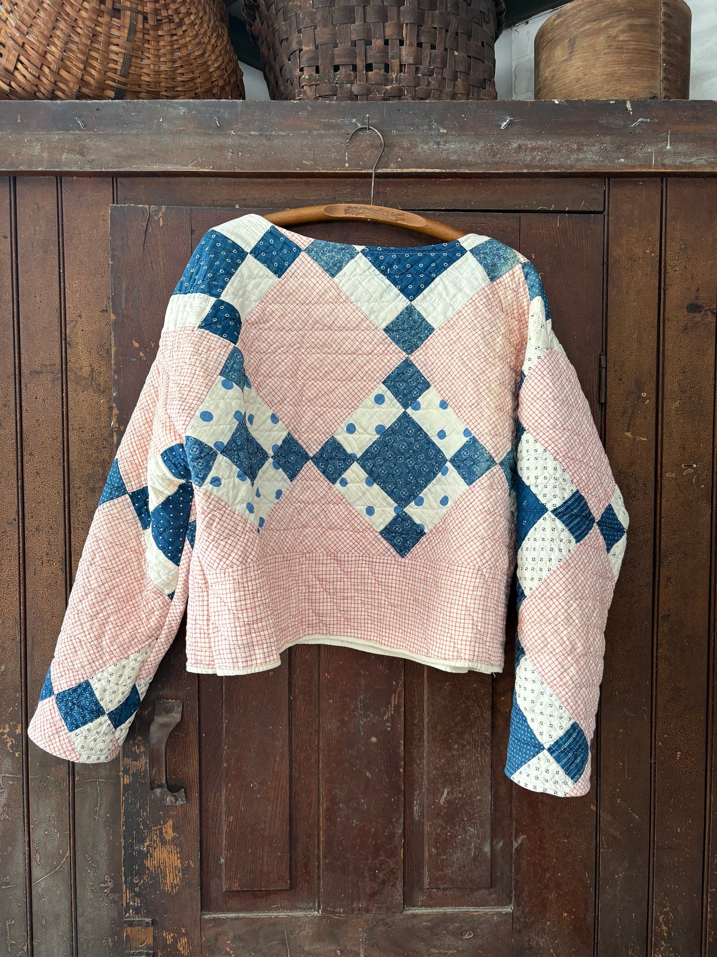 Vintage handmade quilt crewneck