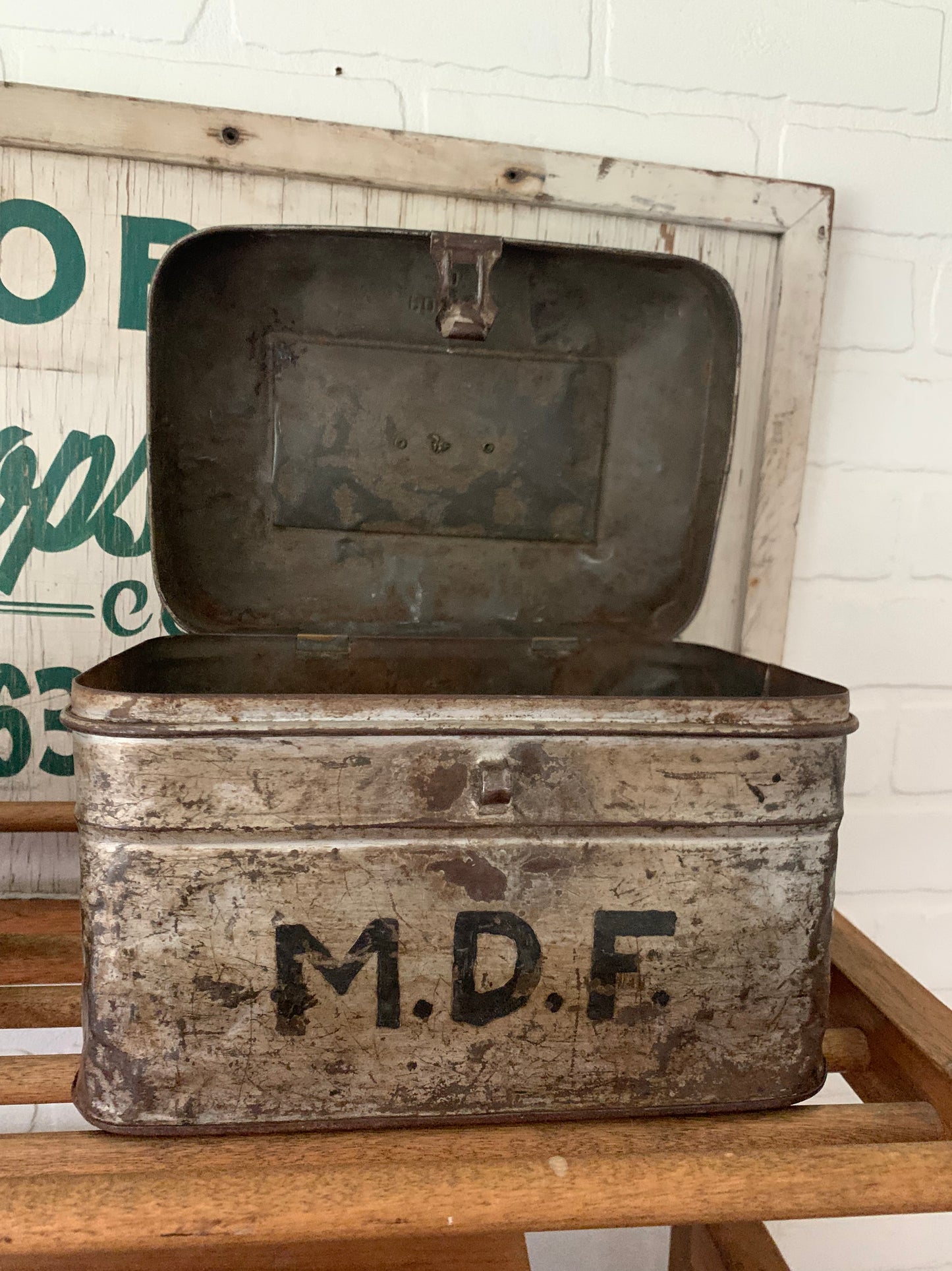 Vintage metal lunch box