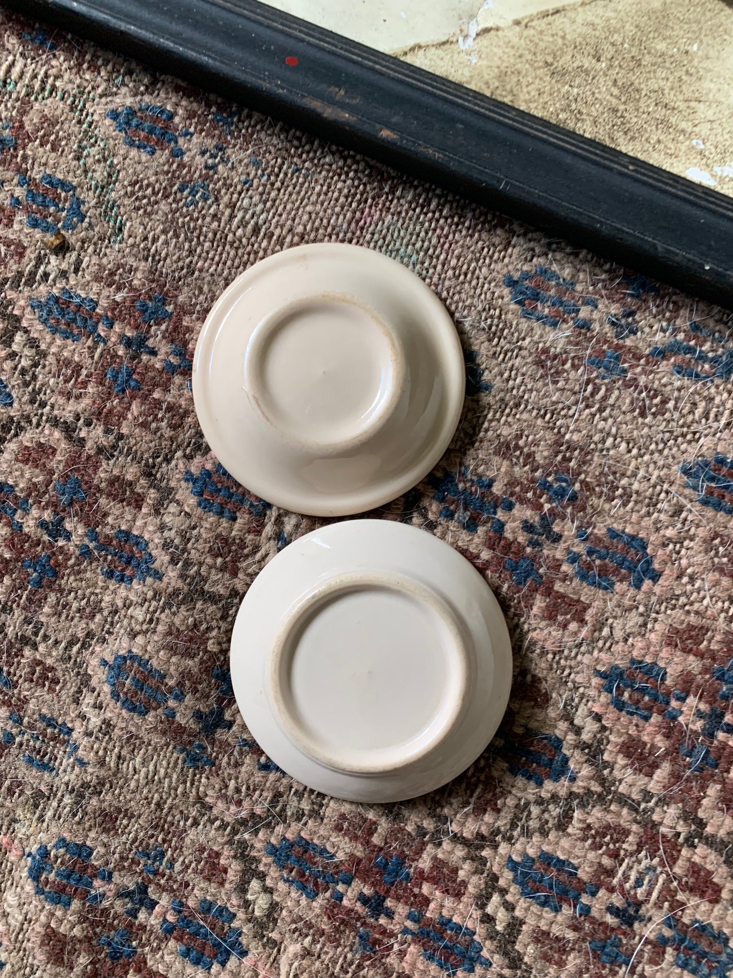 Vintage butter pat set