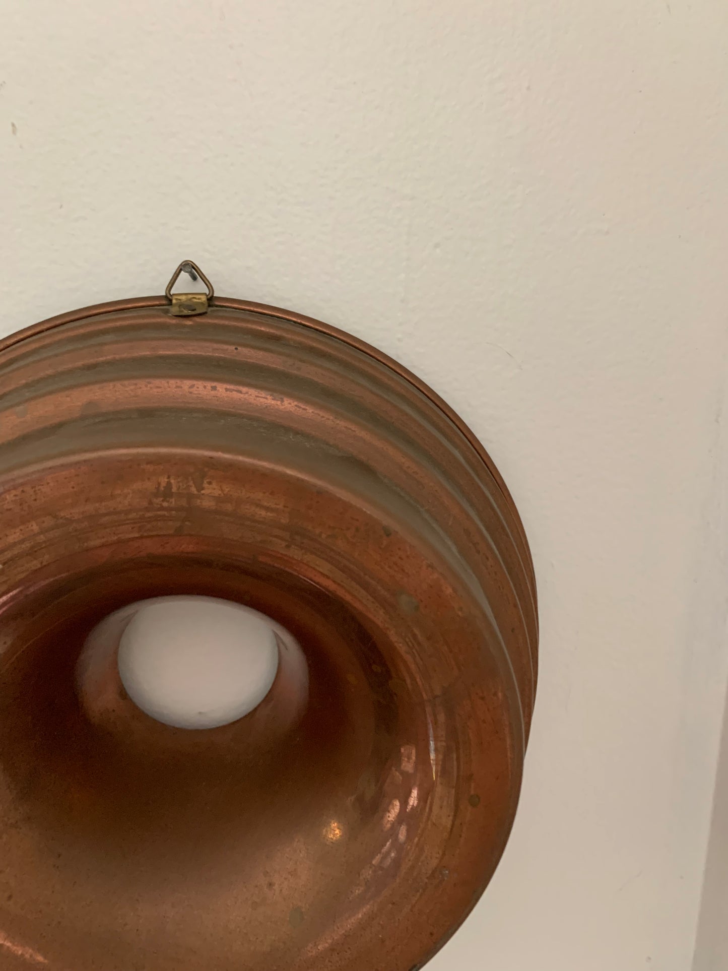 Vintage copper cake pan