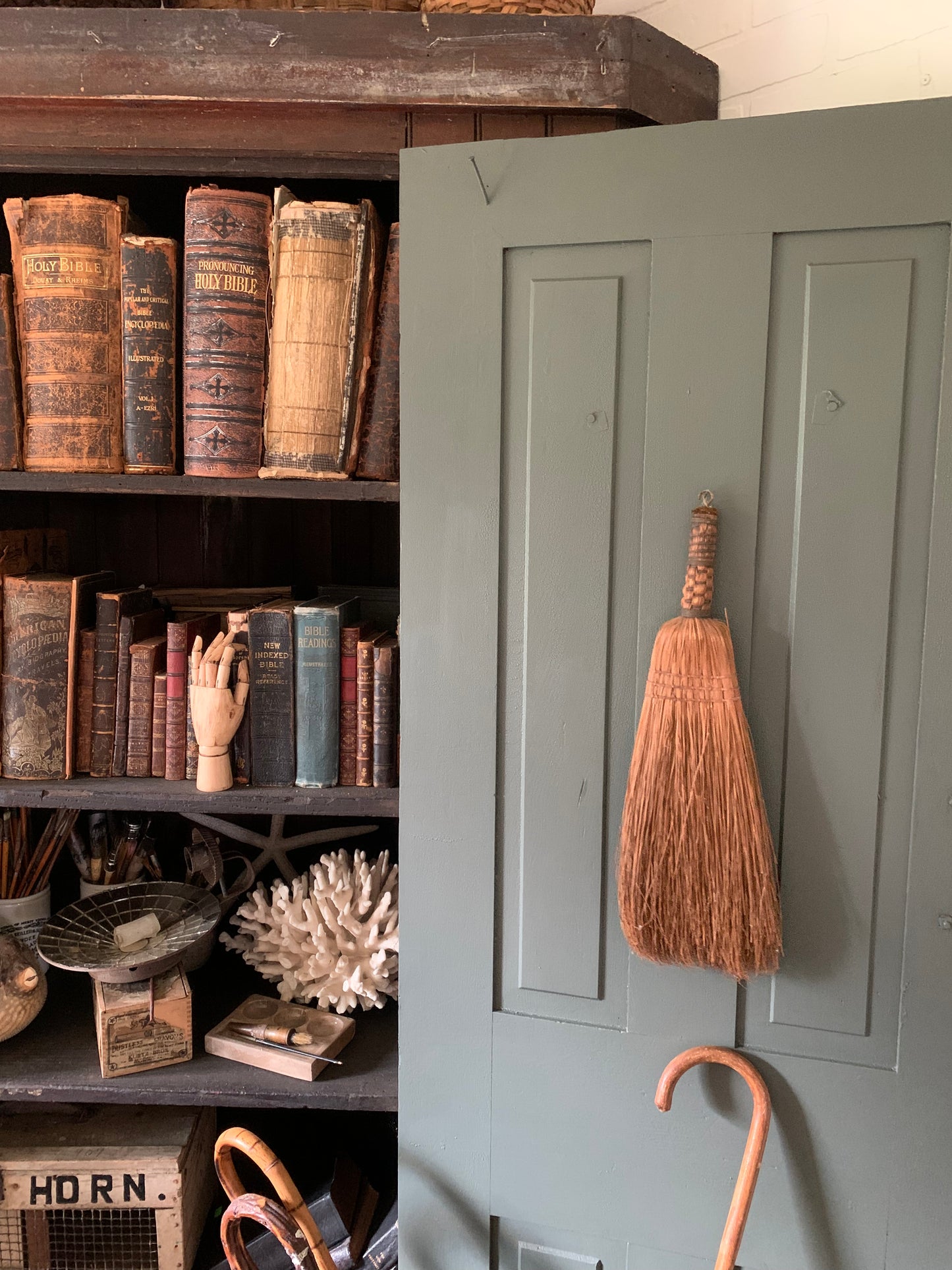 Vintage handmade broom