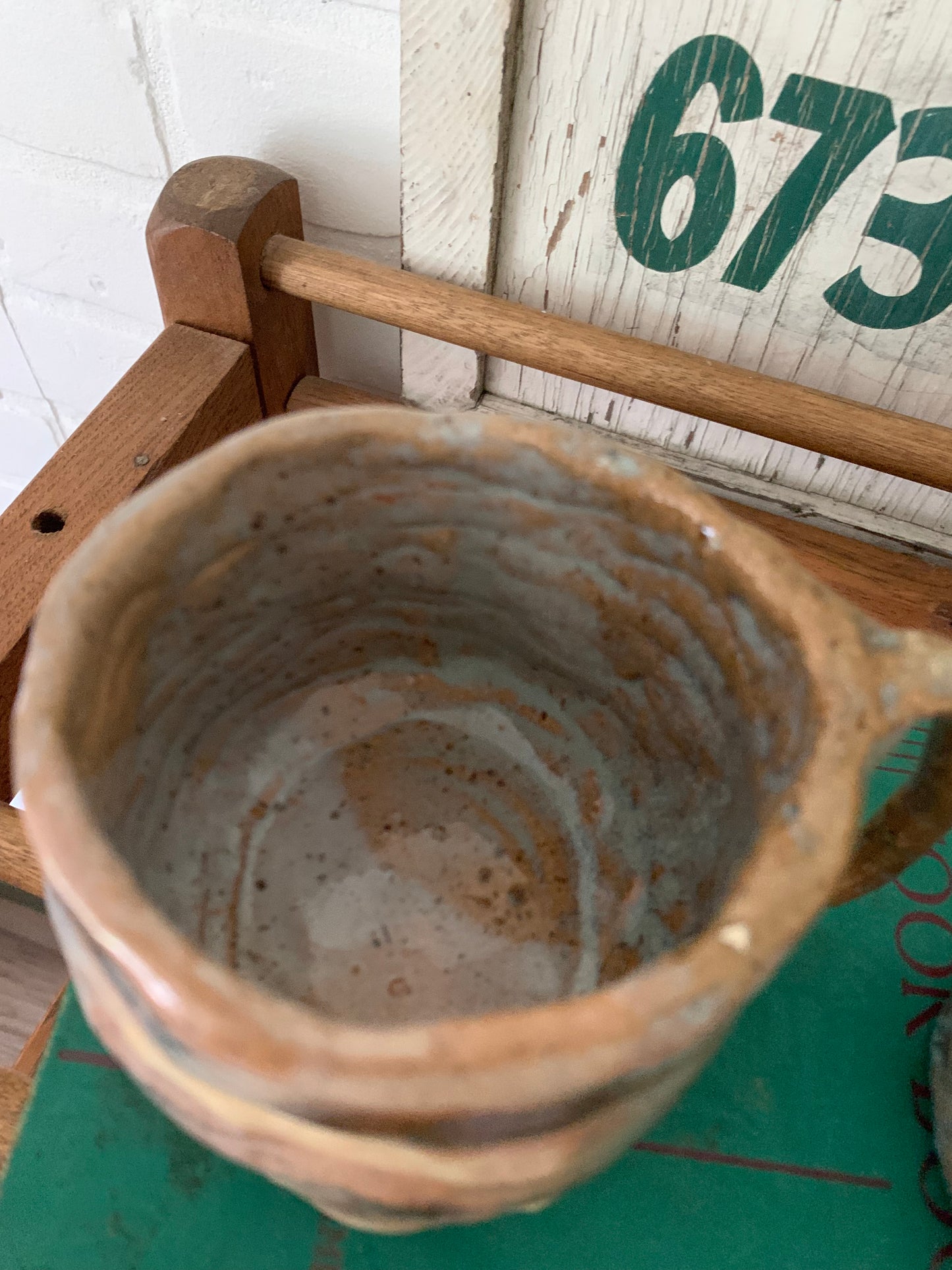 Vintage handmade pottery mugs