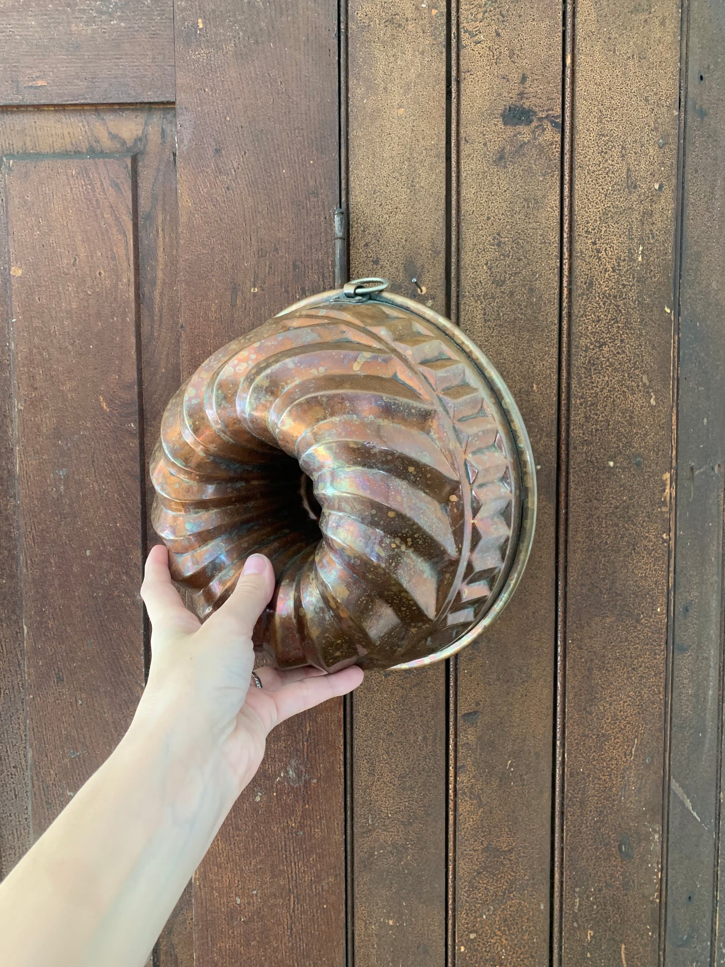 Late 19th Century german Bundt Cake Copper Mold