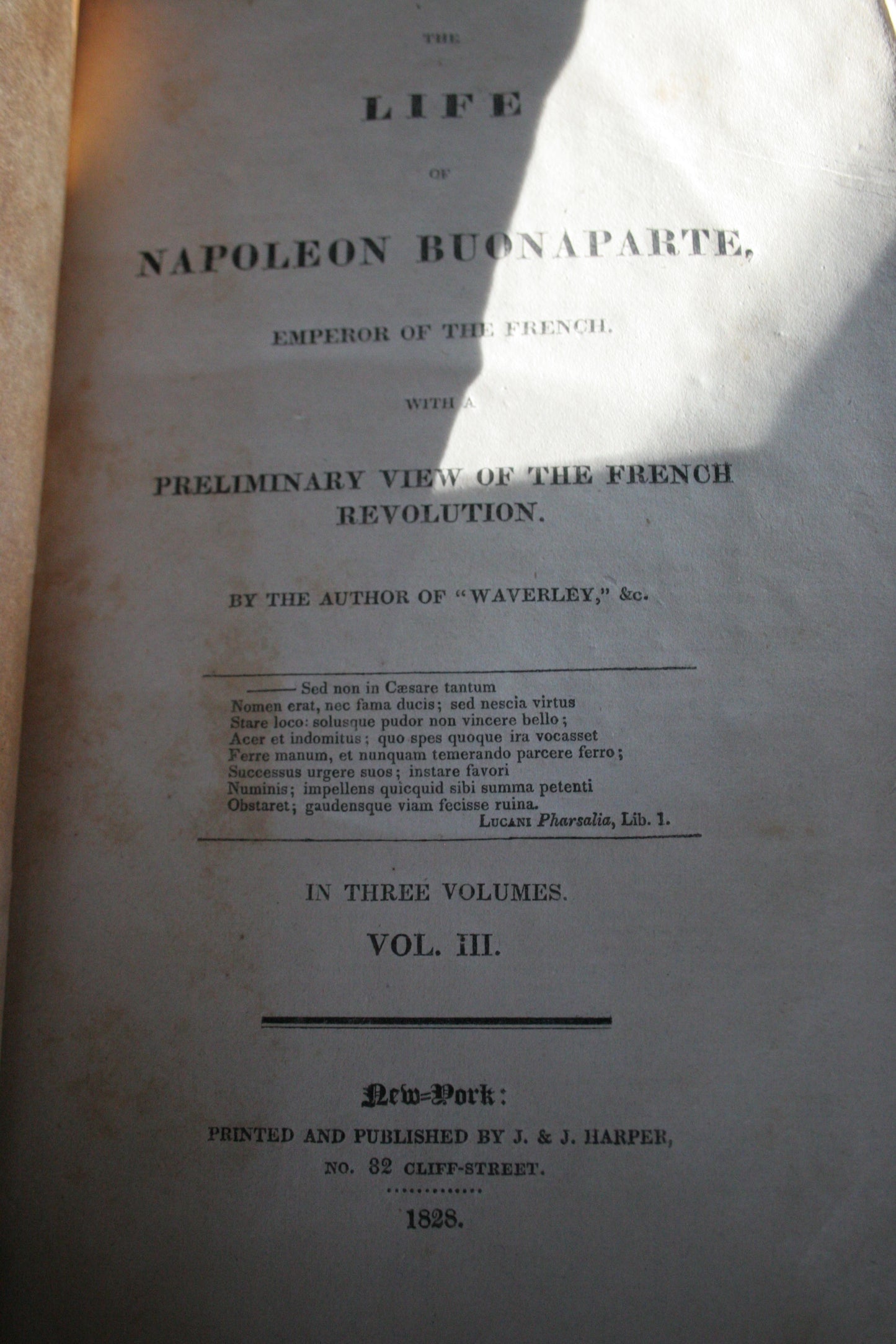 RARE First American Edition of the Life of Napoleon Buonaparte: Emperor of the French, by Sir Walter Scott paperback book set