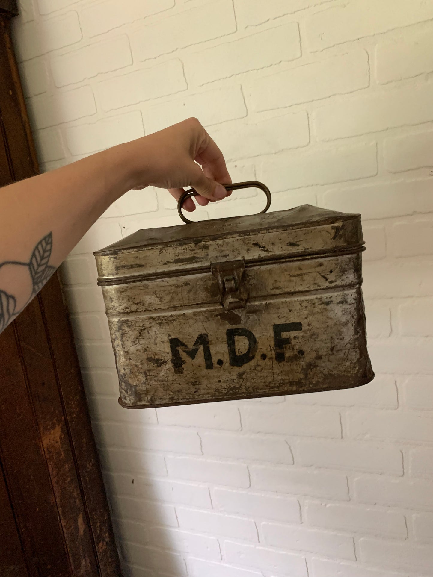 Vintage metal lunch box