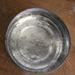 Antique apothecary glass jar with metal lid