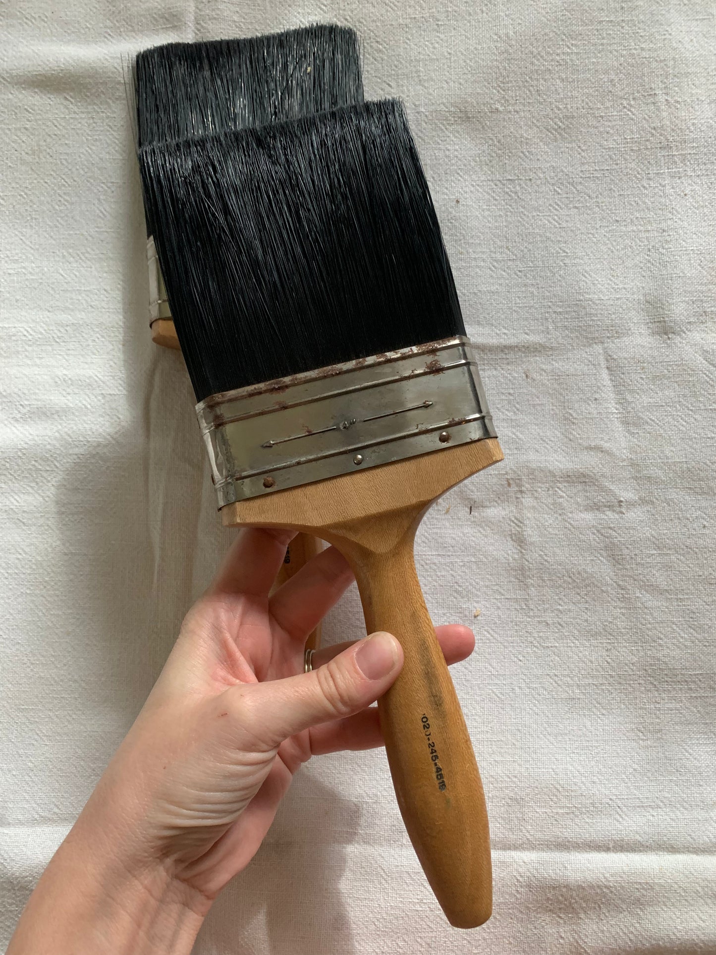 Vintage large paint brush set