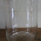 Antique apothecary glass jar with metal lid
