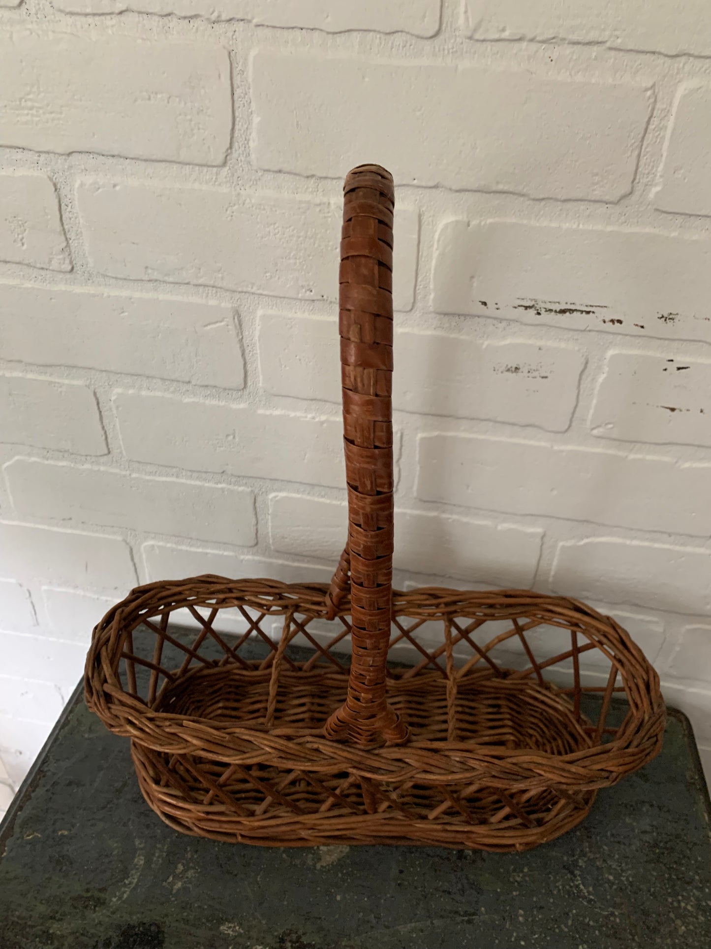 Vintage French wine basket