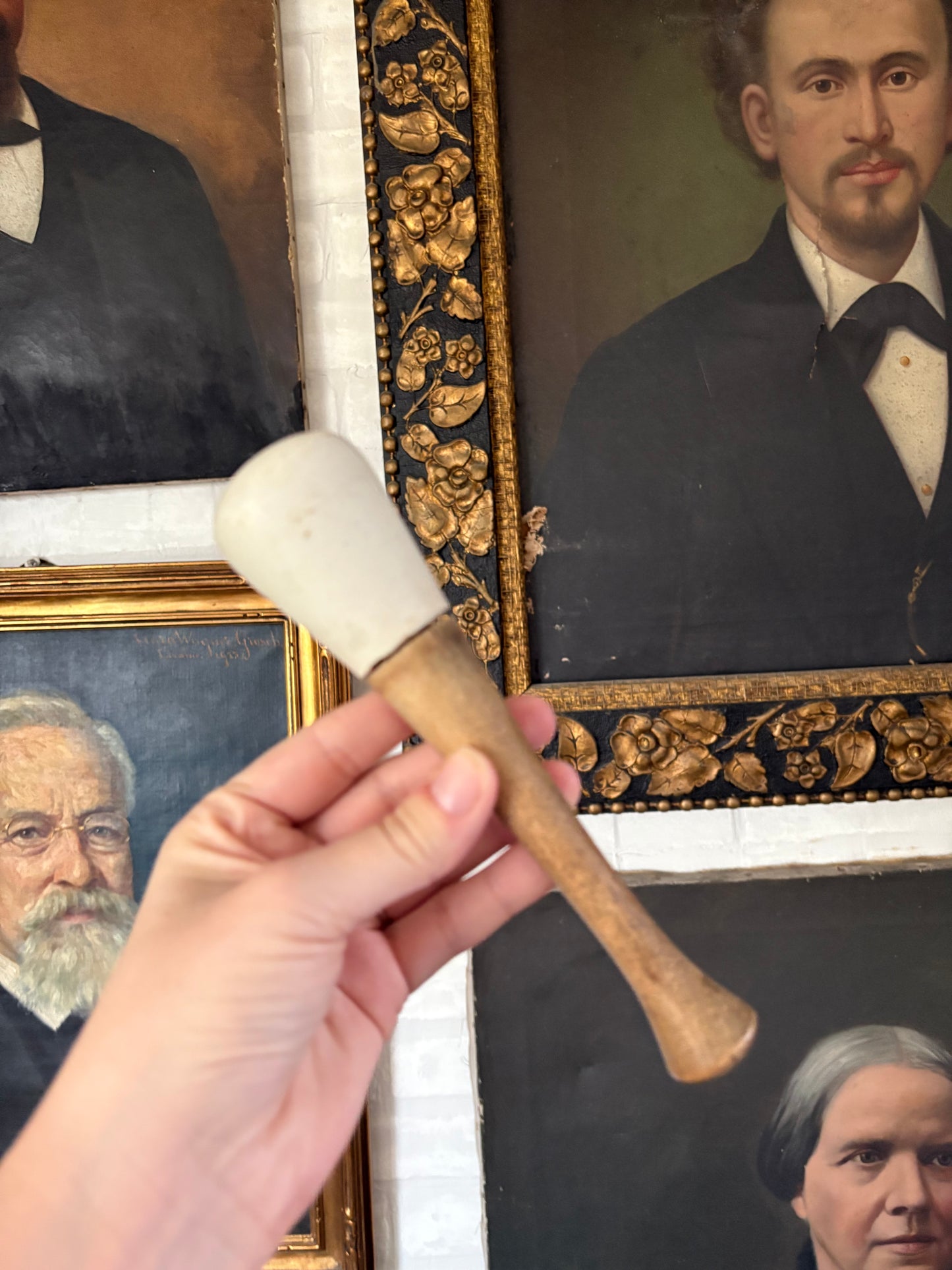 Antique pharmacy pestle size 2