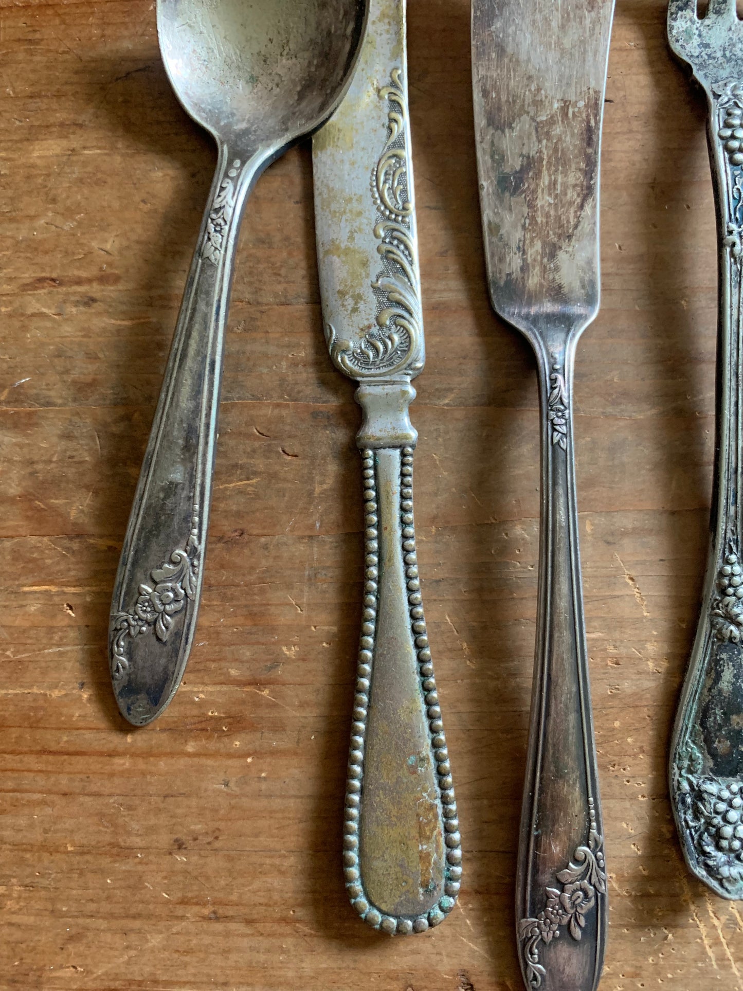 Antique silverware