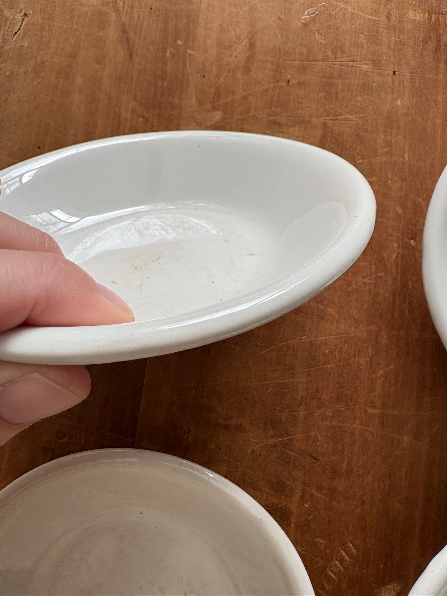 Vintage small stoneware plates