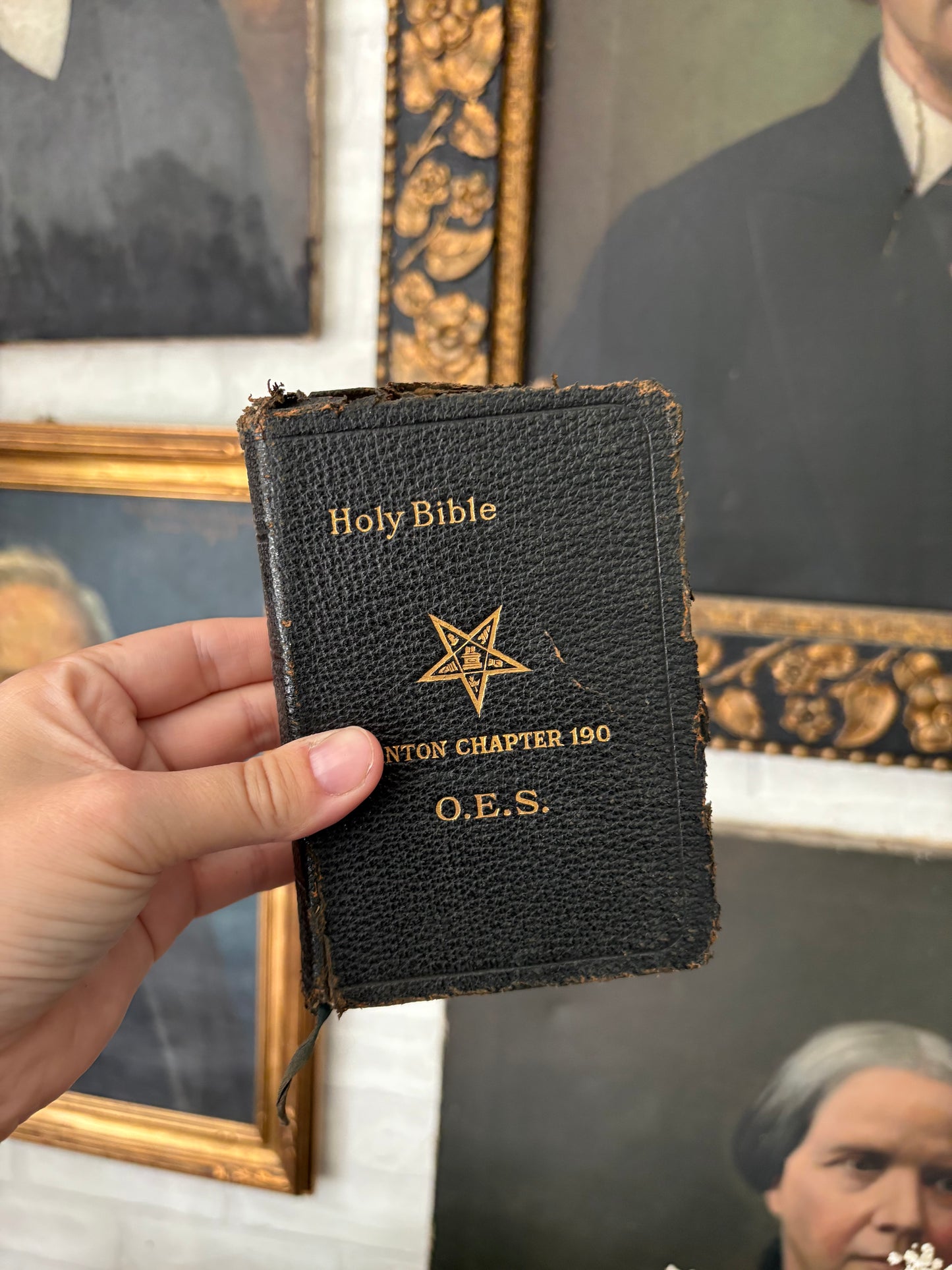 Antique 1920 leather bible