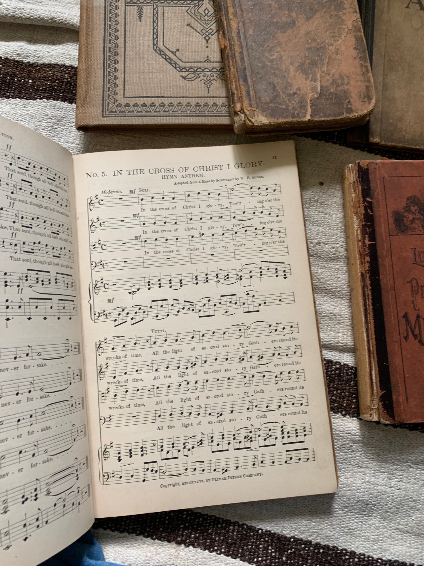 Early antique book set