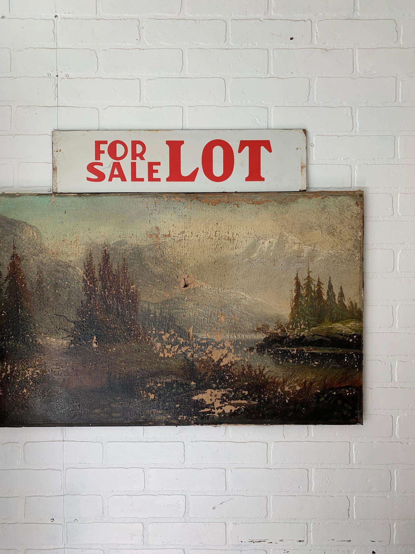 Vintage wooden sign