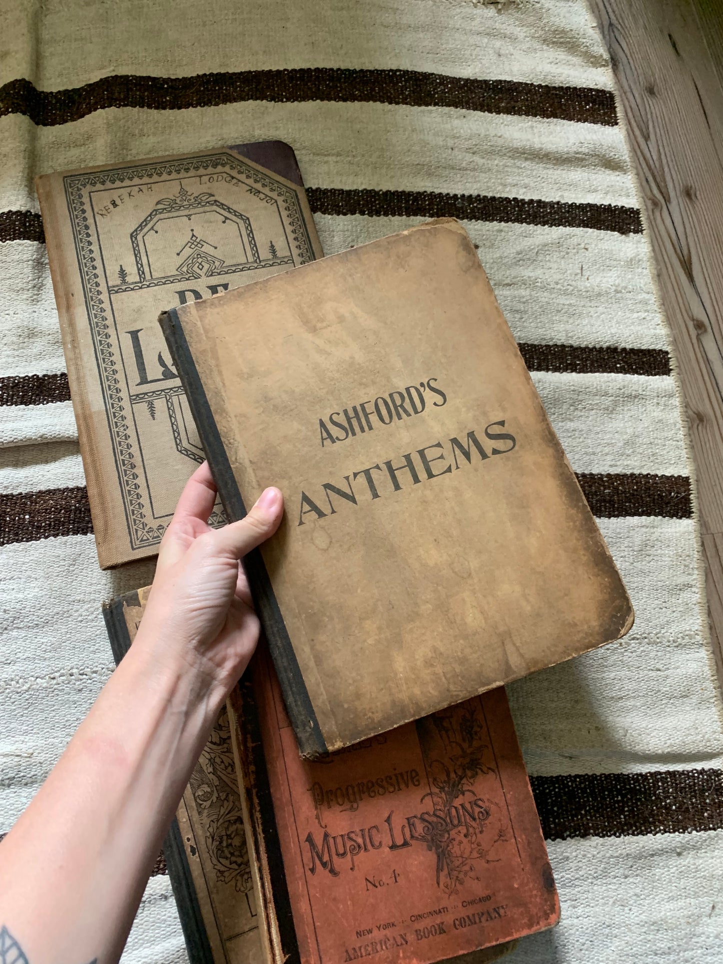 Early antique book set