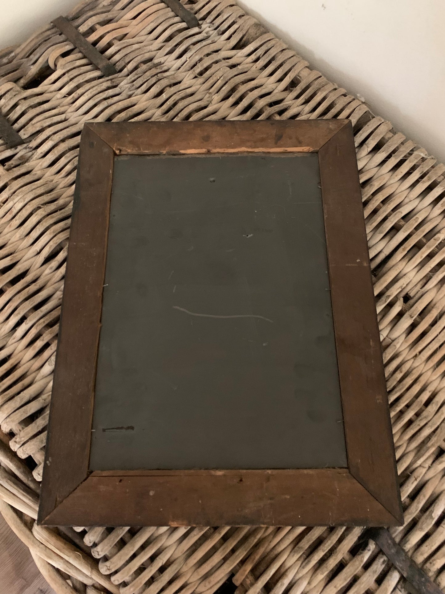Antique wooden framed mirror