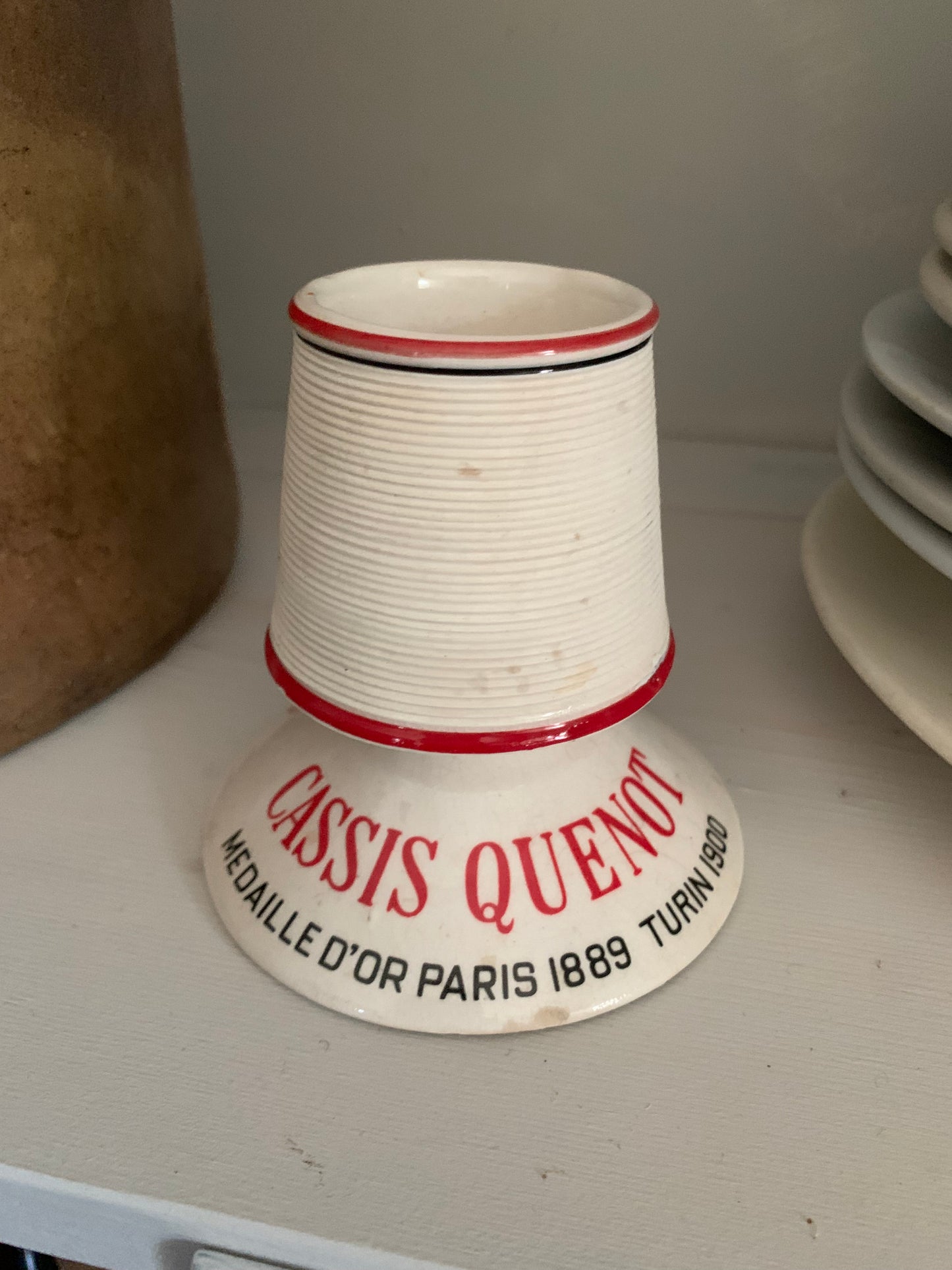 Antique French match holder | striker