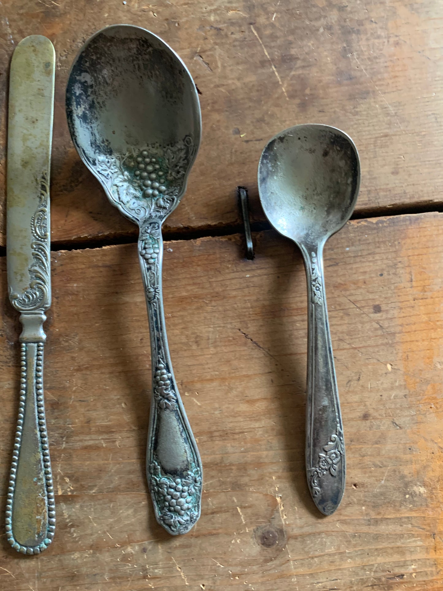 Antique silverware