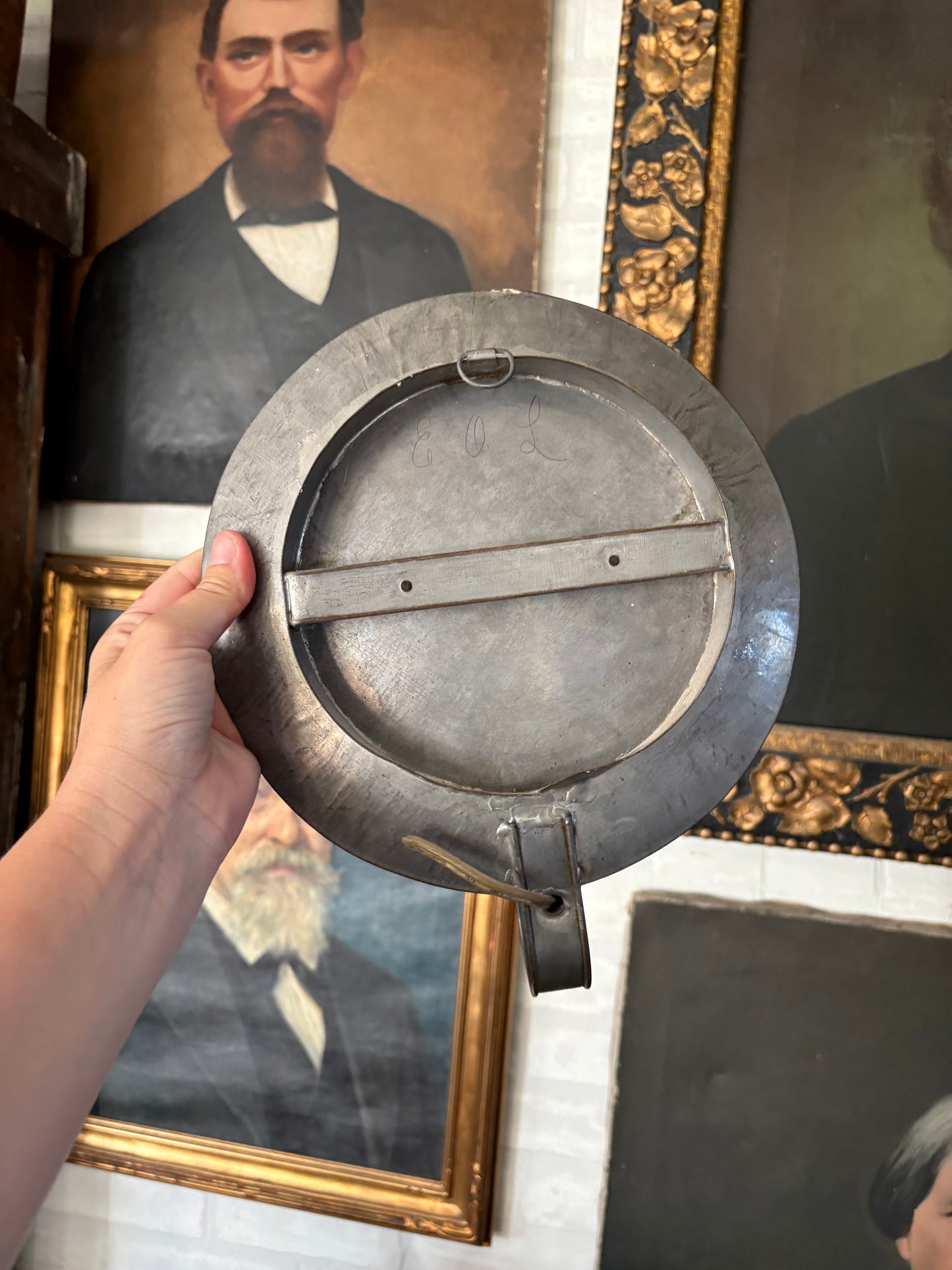 Vintage electric mirrored wall sconce