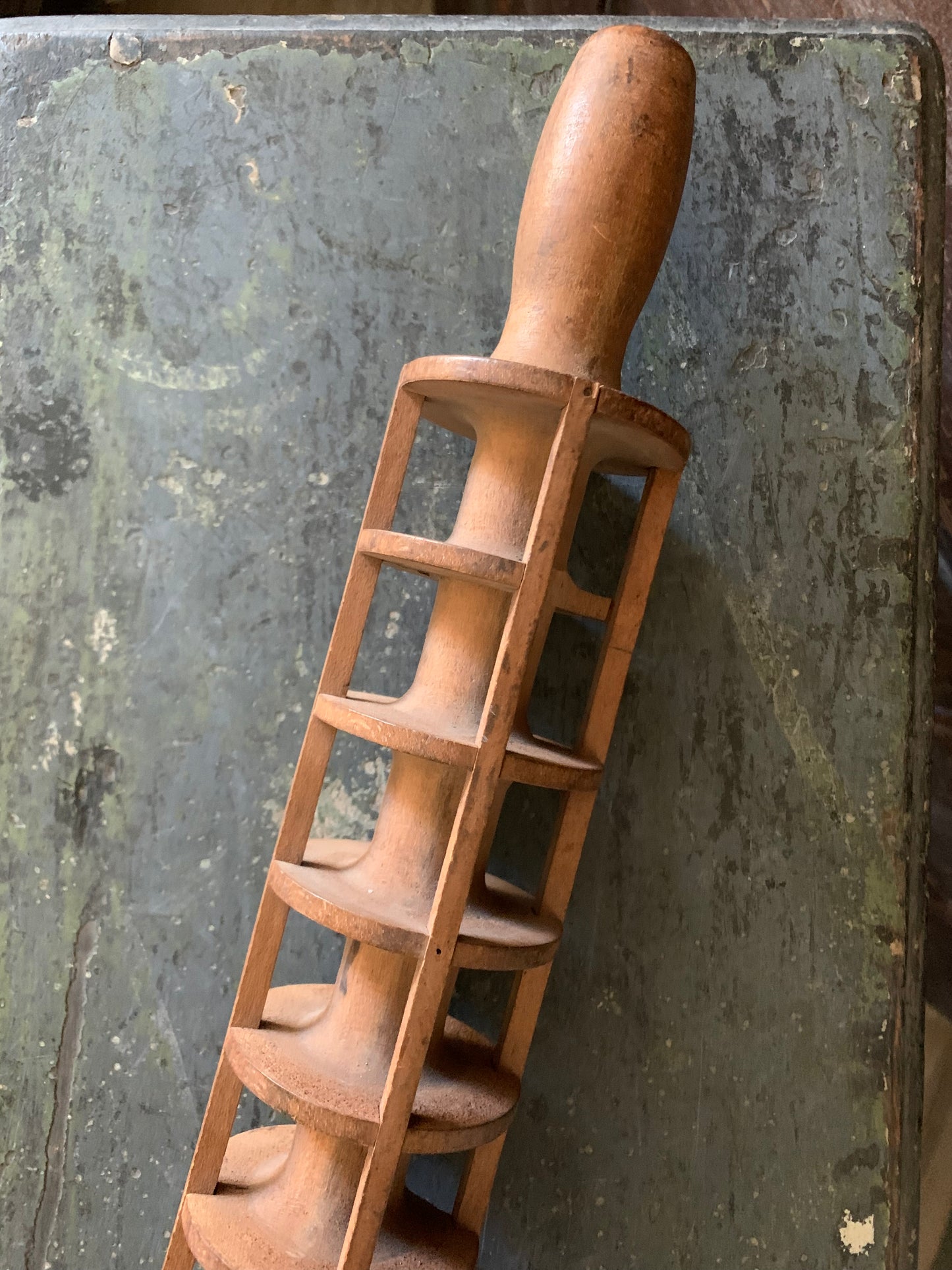 Primitive ravioli cutter rolling pin