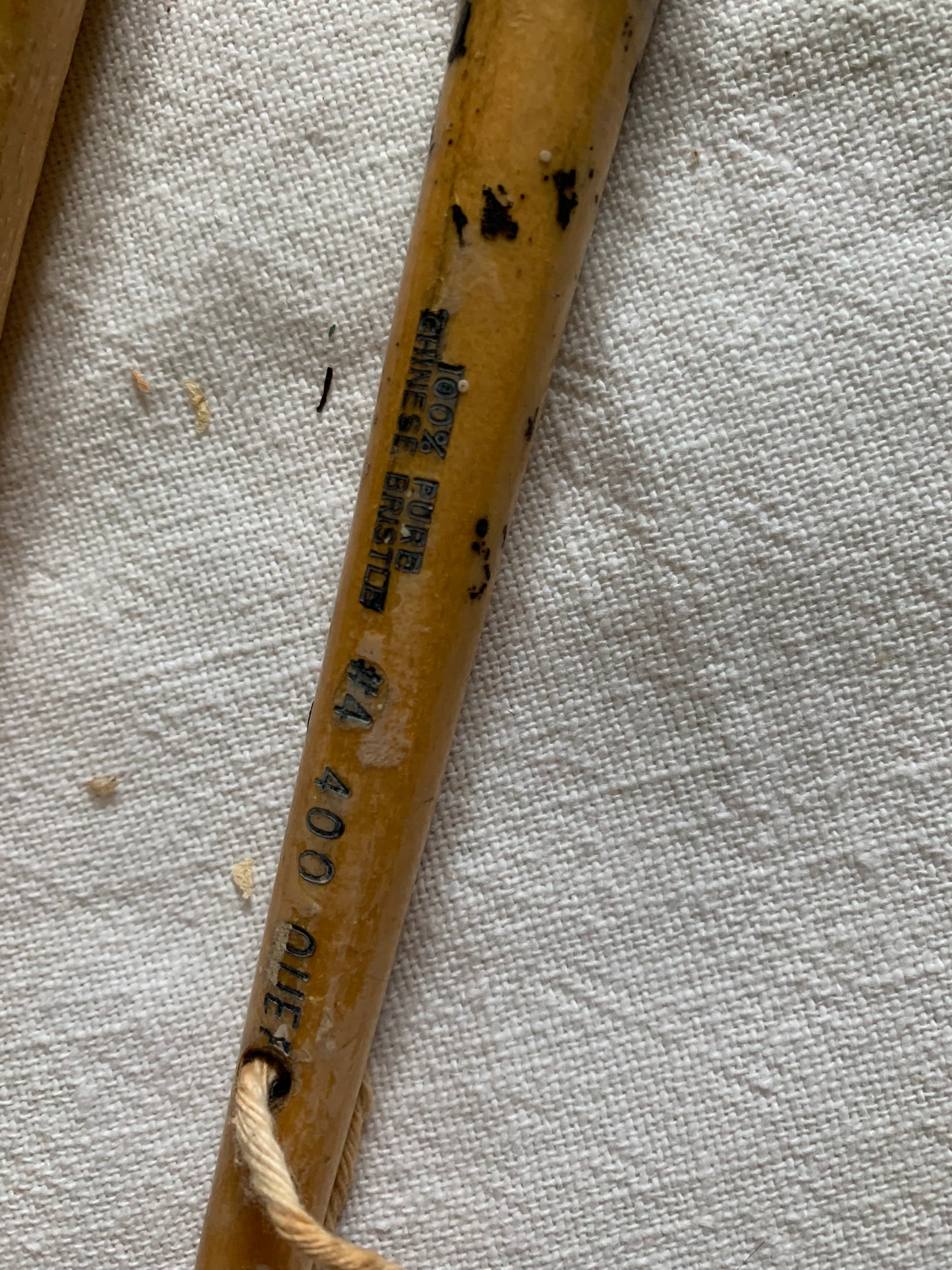 Vintage chunky paint brush set