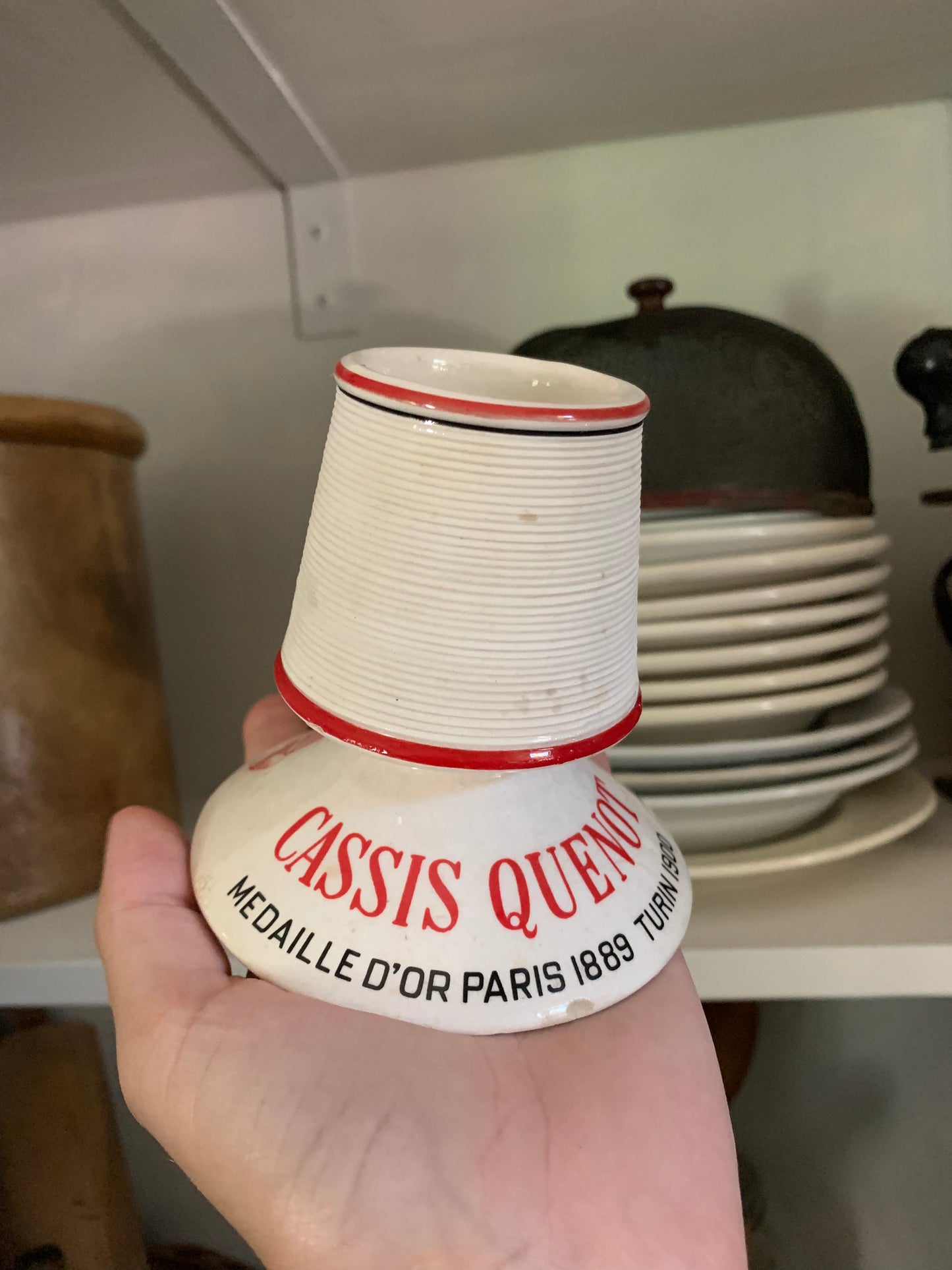 Antique French match holder | striker