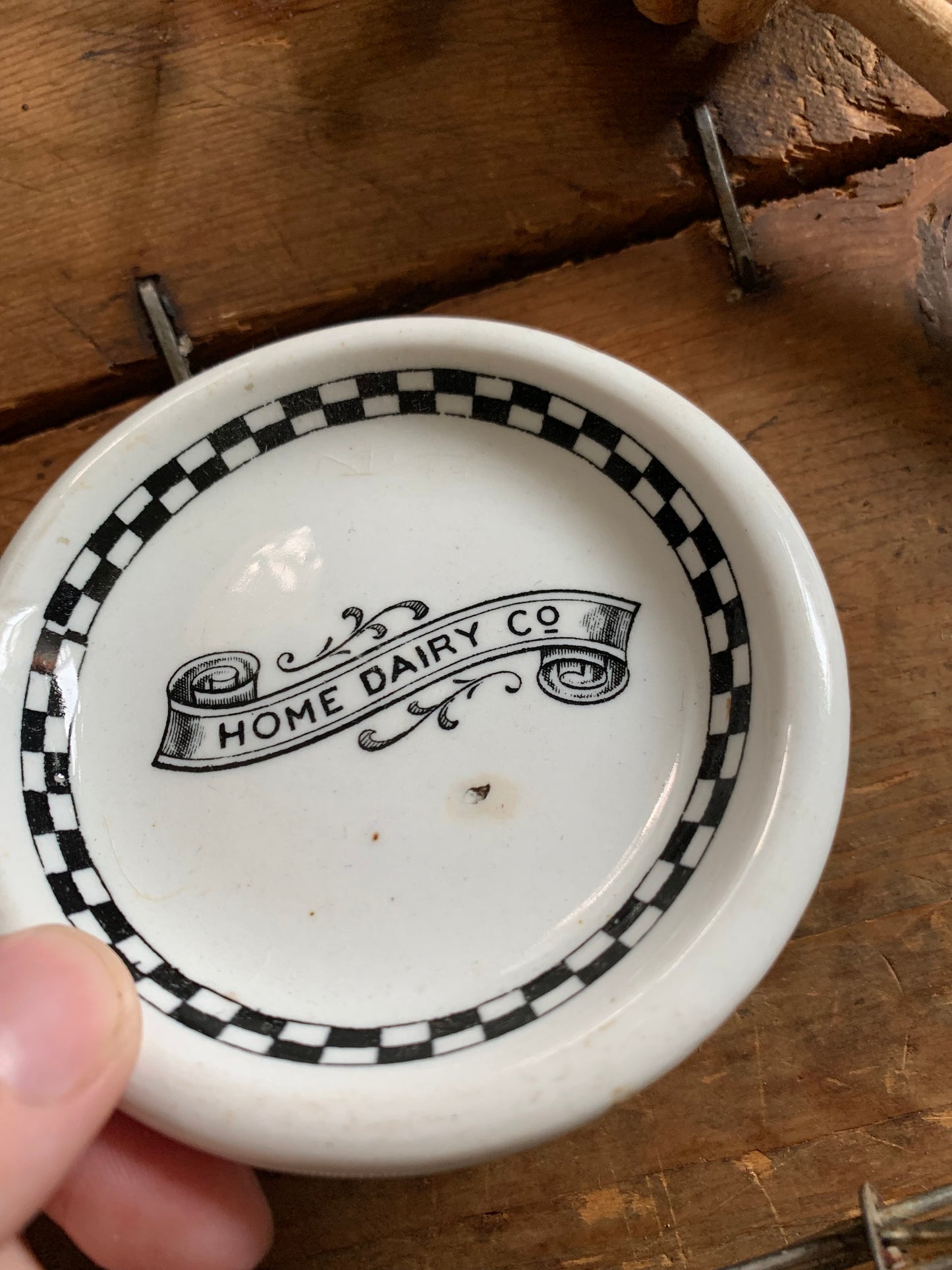 Rare dairy advertising butter pat