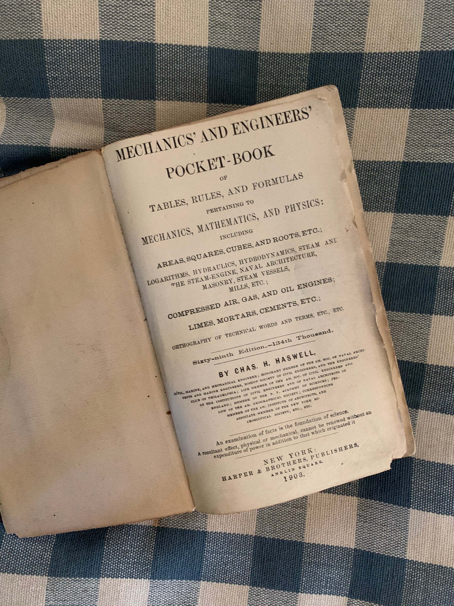 Antique Mechanics & Engineers pocket book