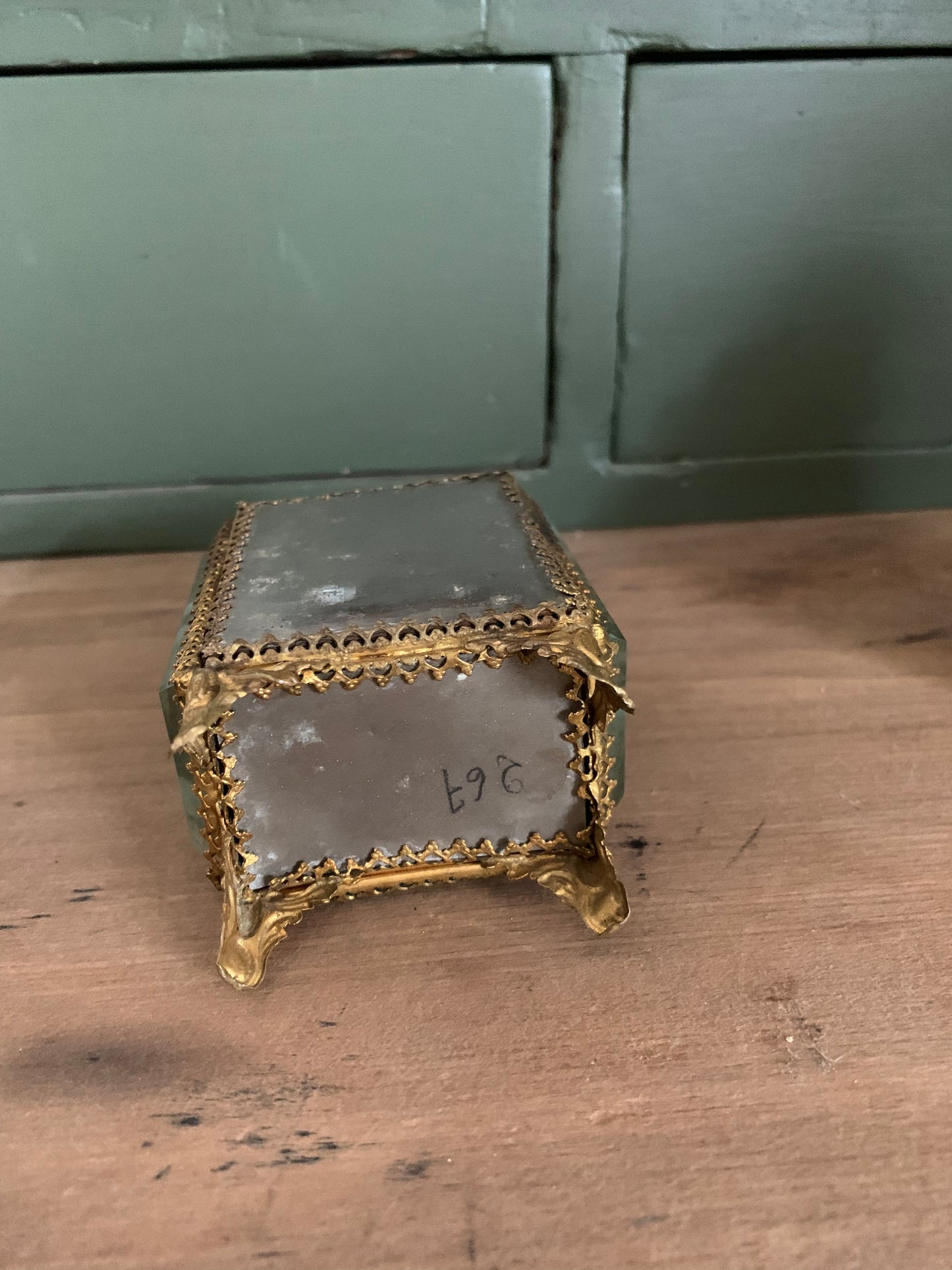 Rare antique French trinket box