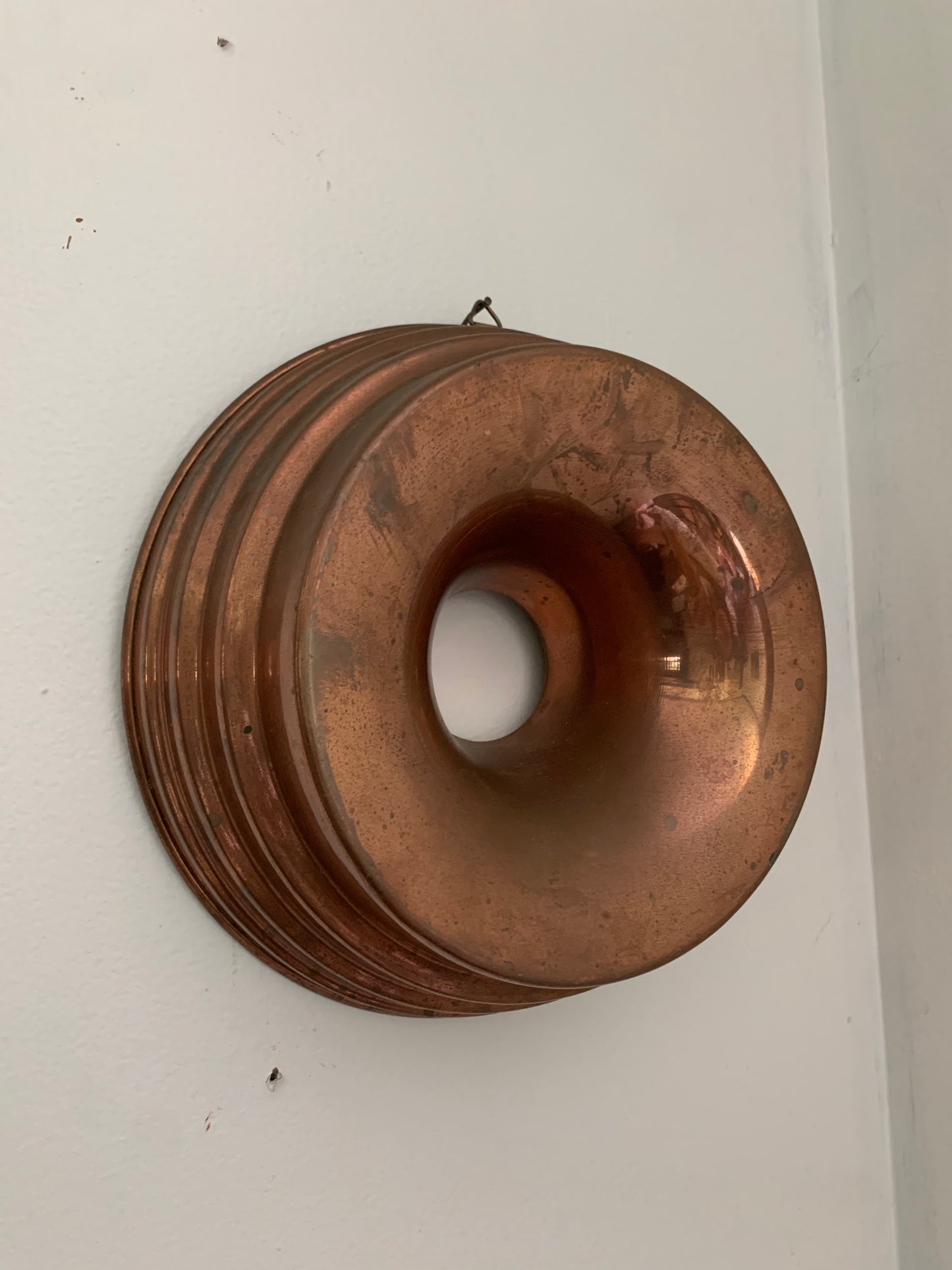 Vintage copper cake pan