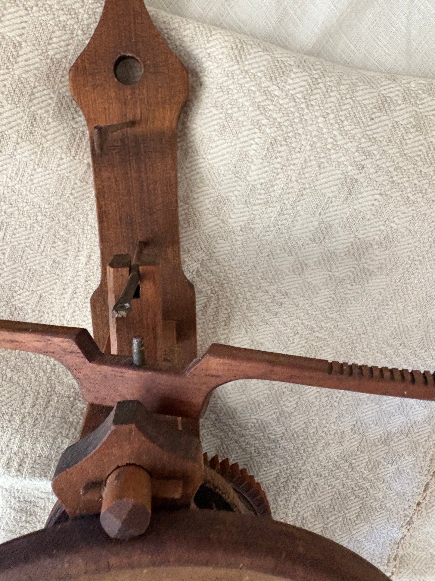 Vintage folk art wooden clock by “BOTT”