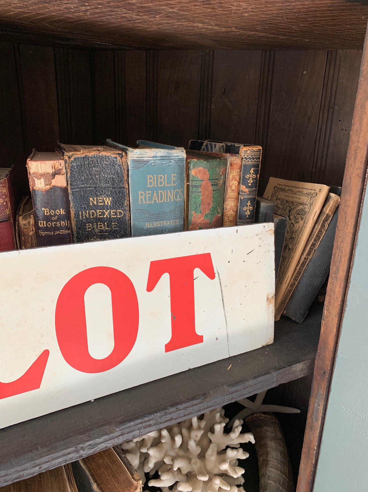 Vintage wooden sign