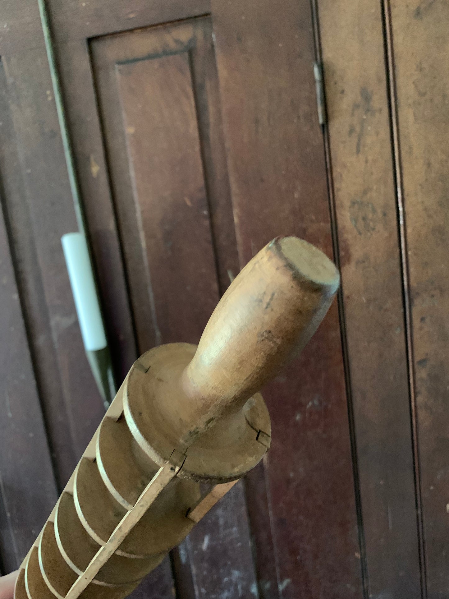 Primitive ravioli cutter rolling pin