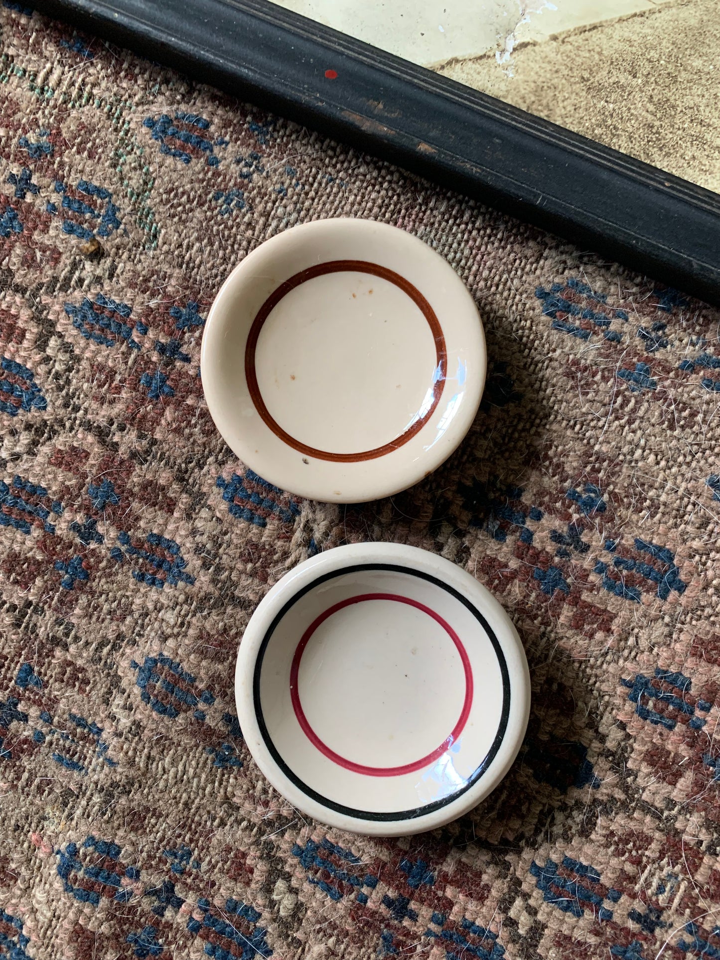 Vintage butter pat set