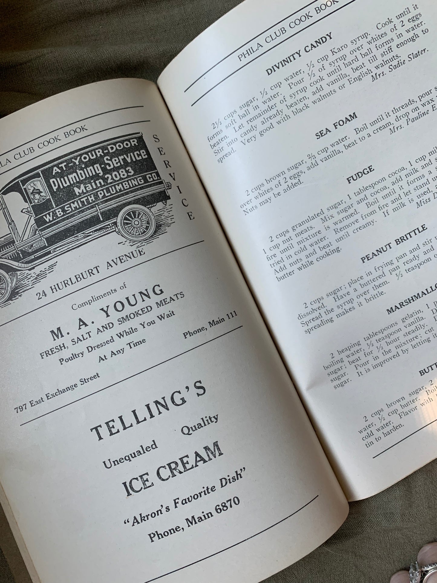 Vintage cook book