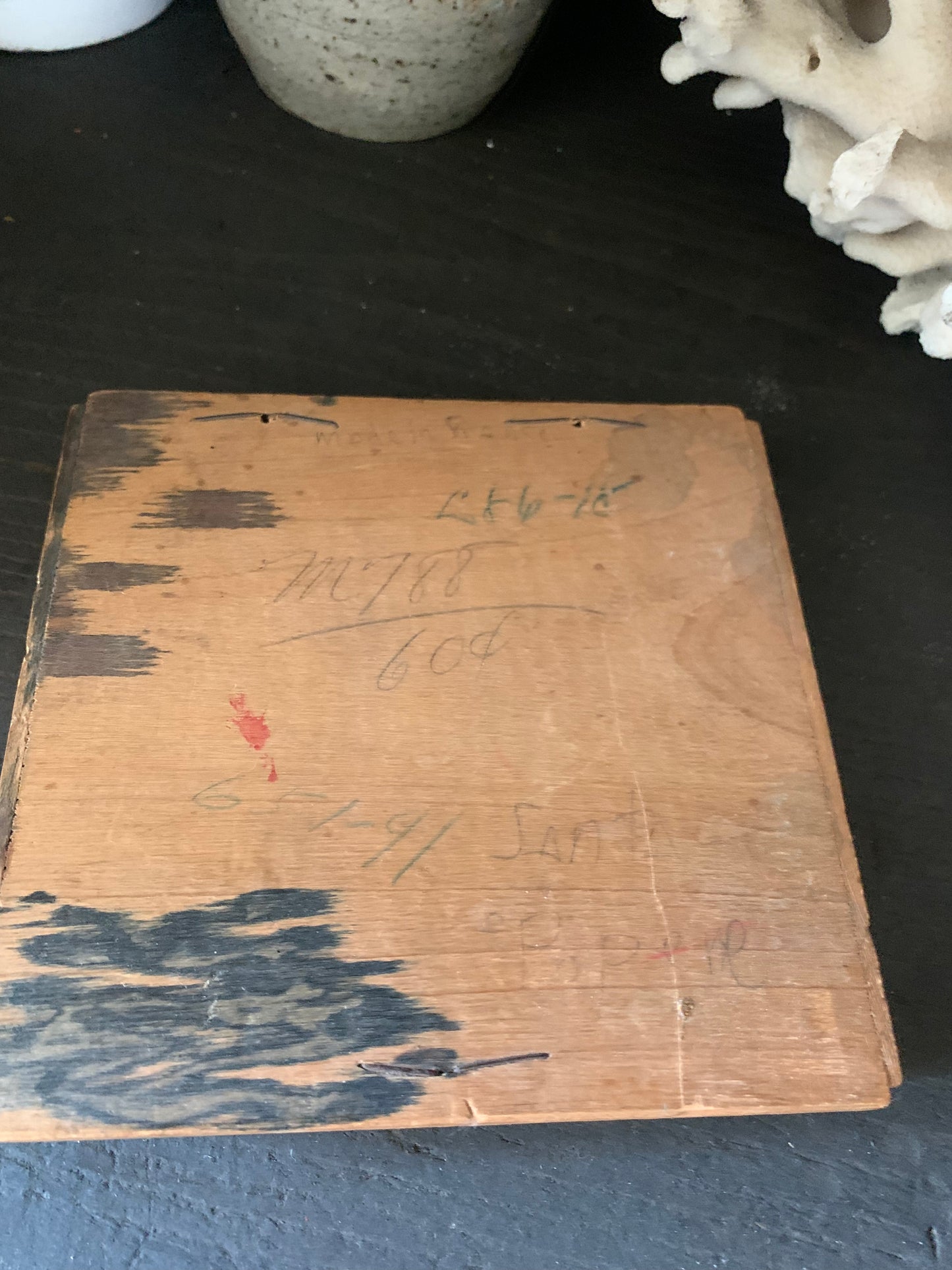 Antique French pastels in box