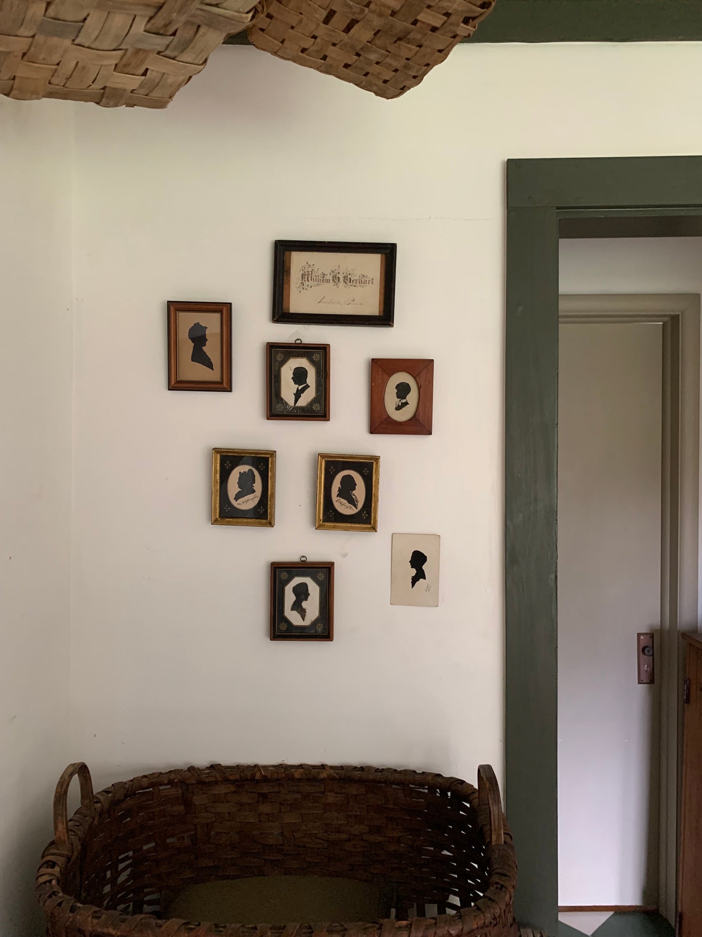 Antique framed penmanship