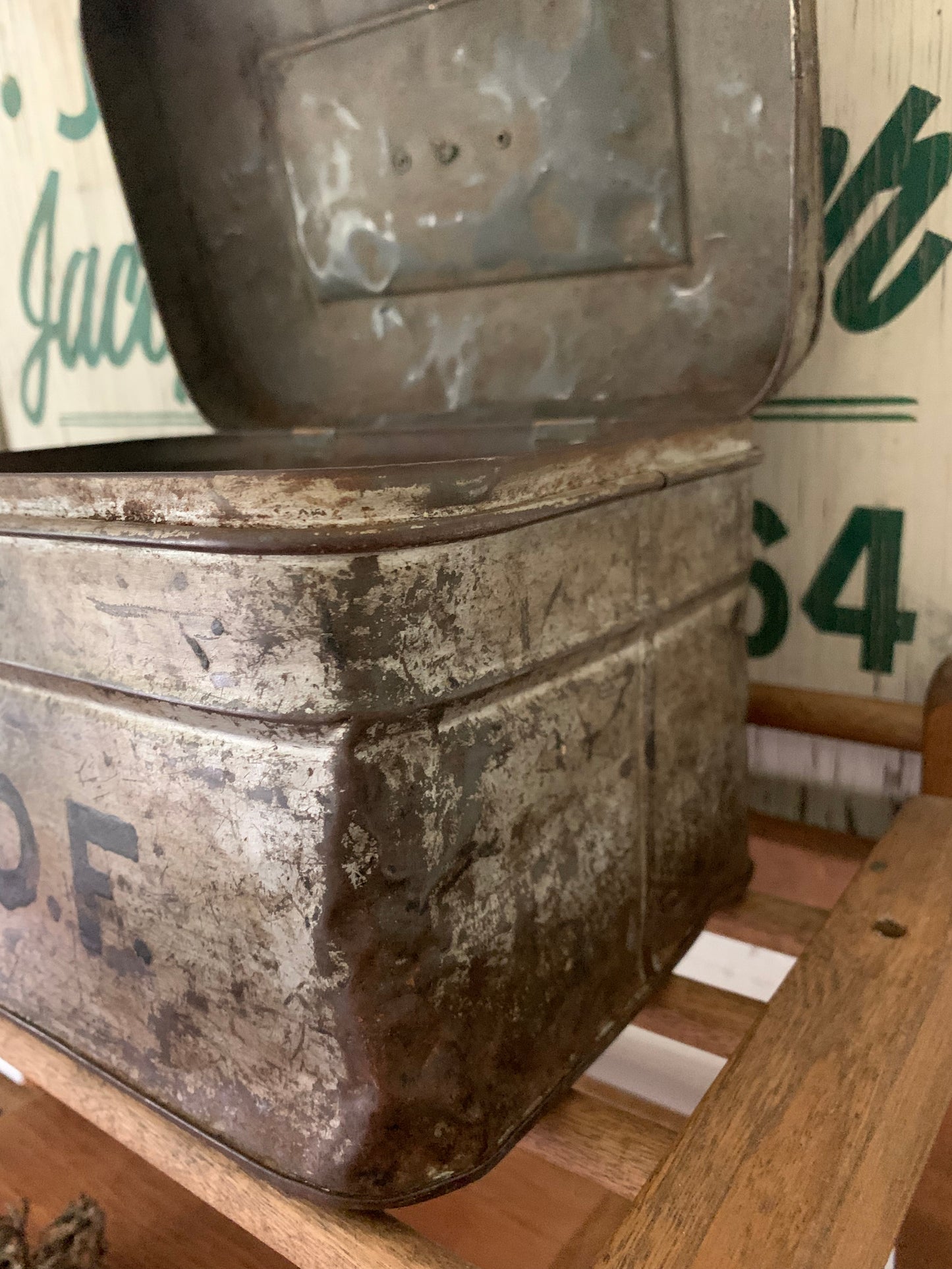 Vintage metal lunch box