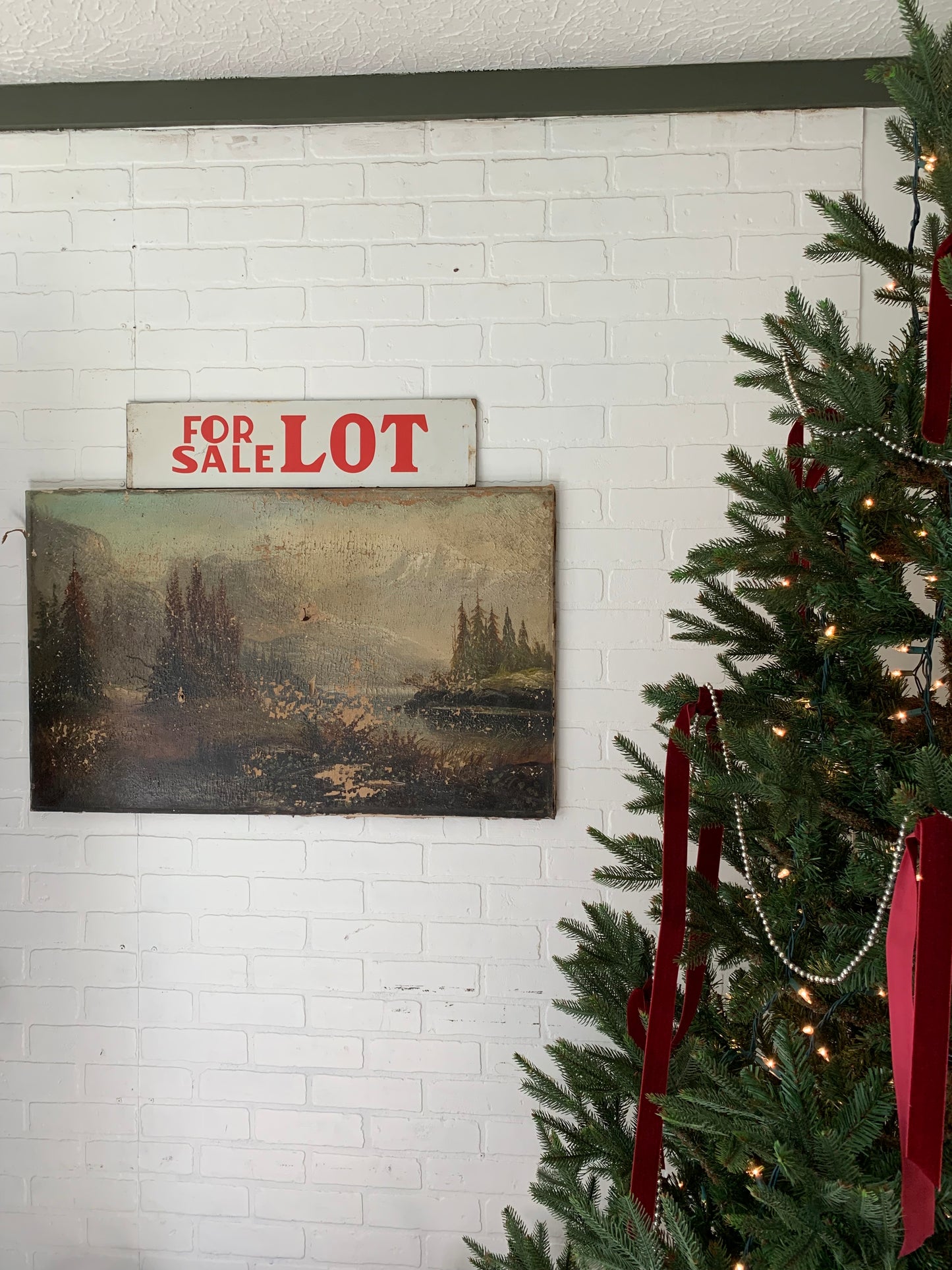 Vintage wooden sign