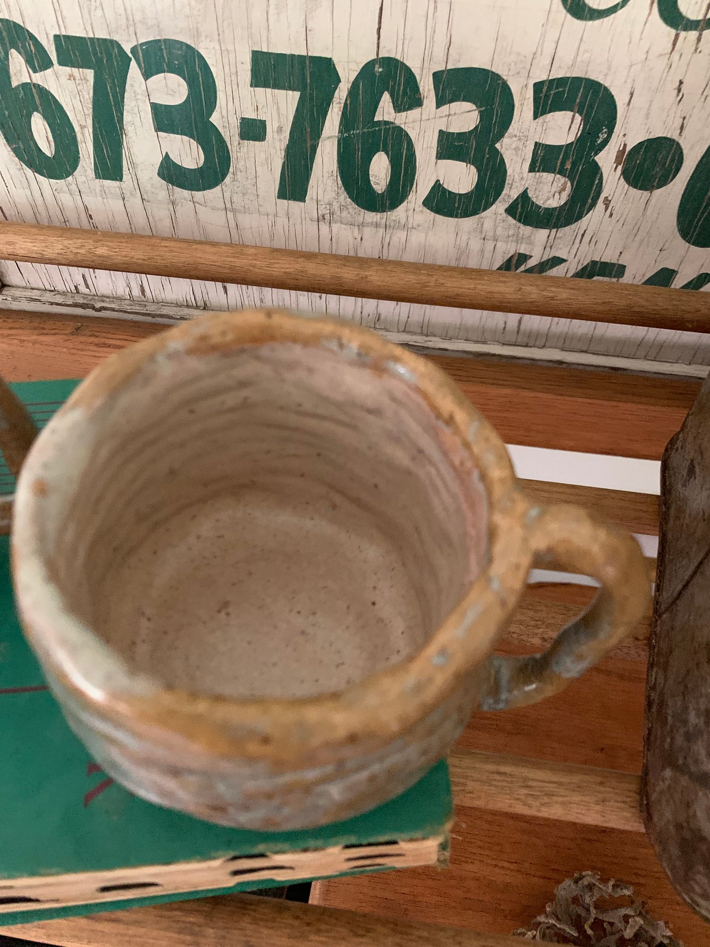 Vintage handmade pottery mugs